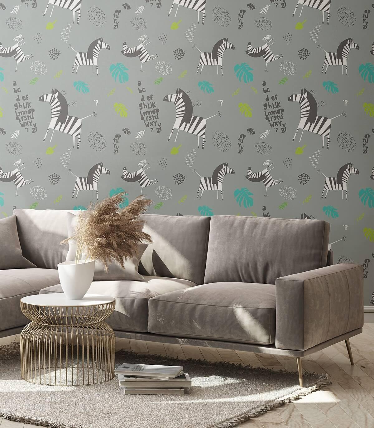 Tapeta ZEBRA szary Wallcolors    Eye on Design