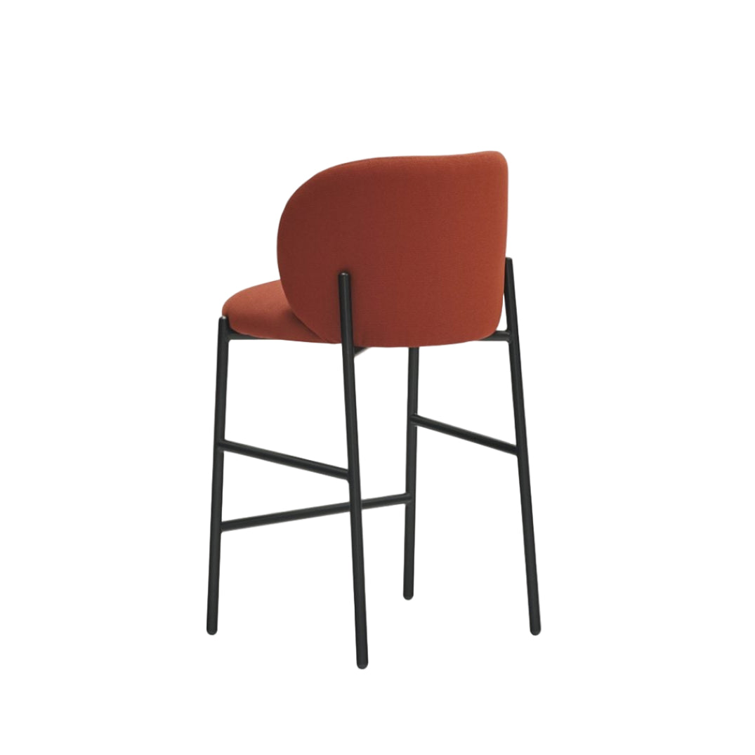 MOGI Bar Stool Red with Black Base