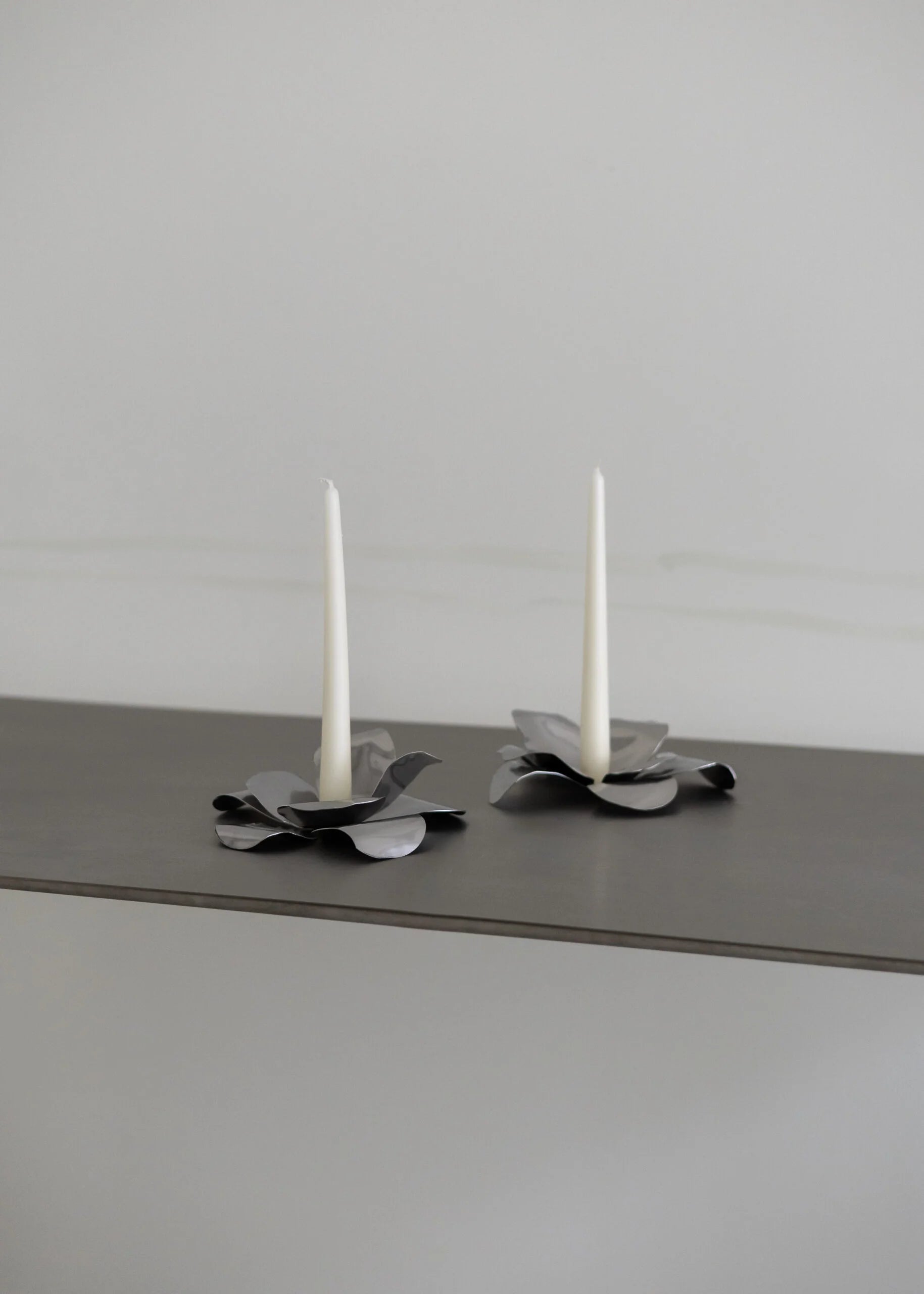 Stahl-Teelichthalter-Set PETALE