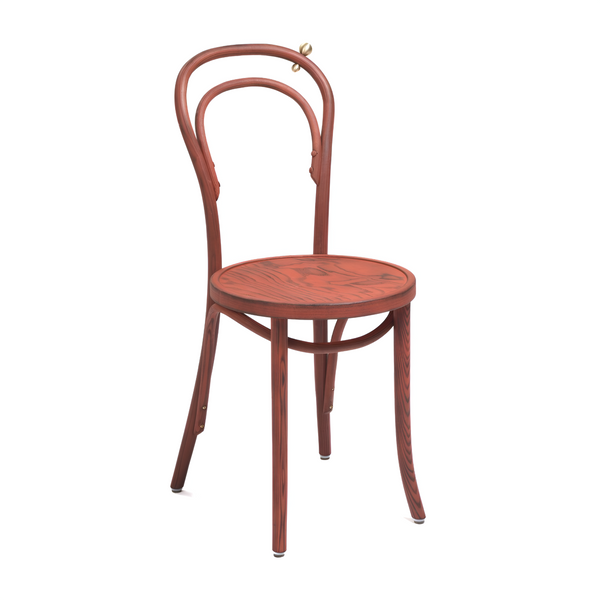 Stuhl A-1889 FUOCO ARANCIA Eschenholz