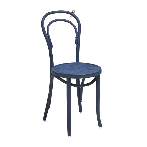 Stuhl A-1889 FUOCO BLU Eschenholz