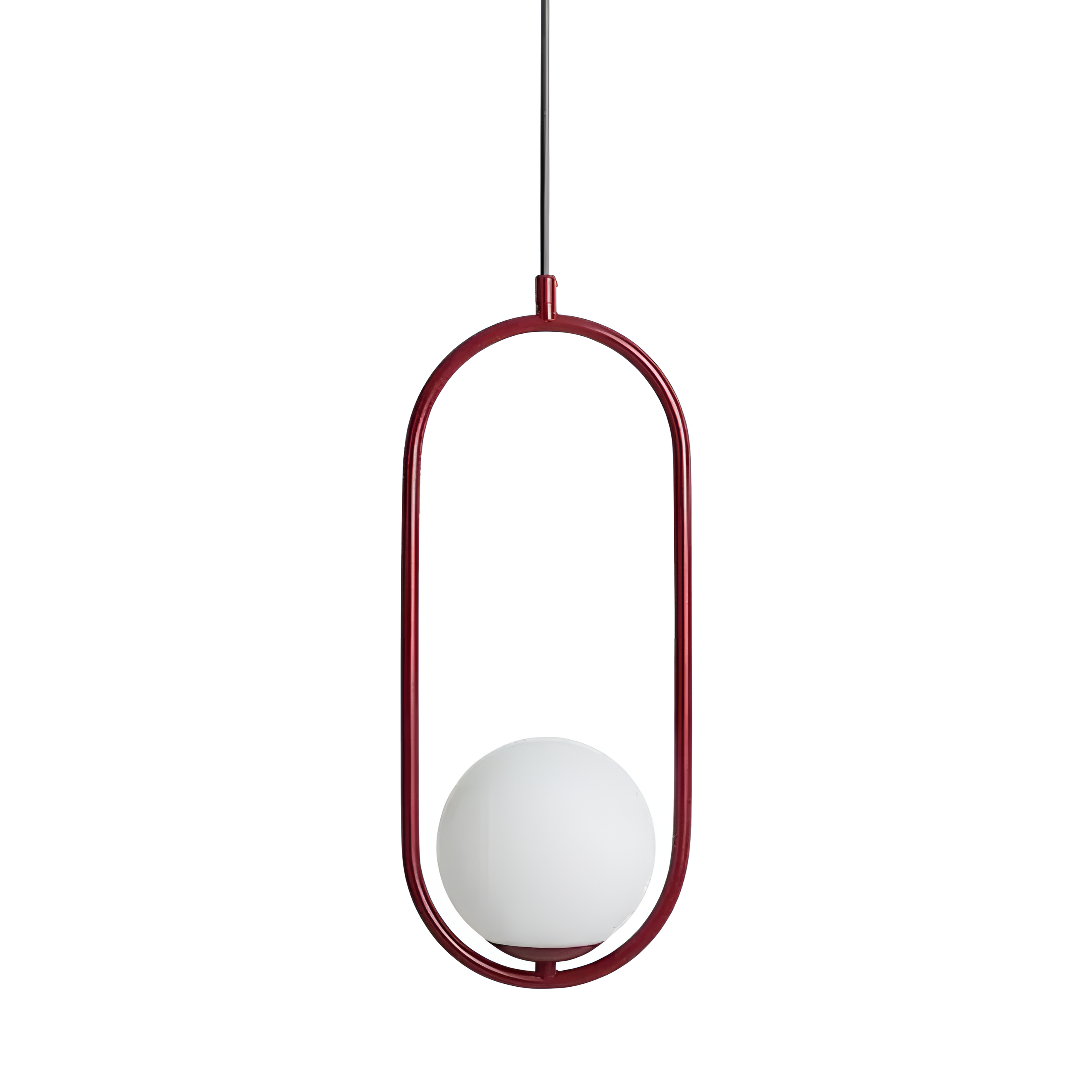 Hanging lamp Riva burgundy
