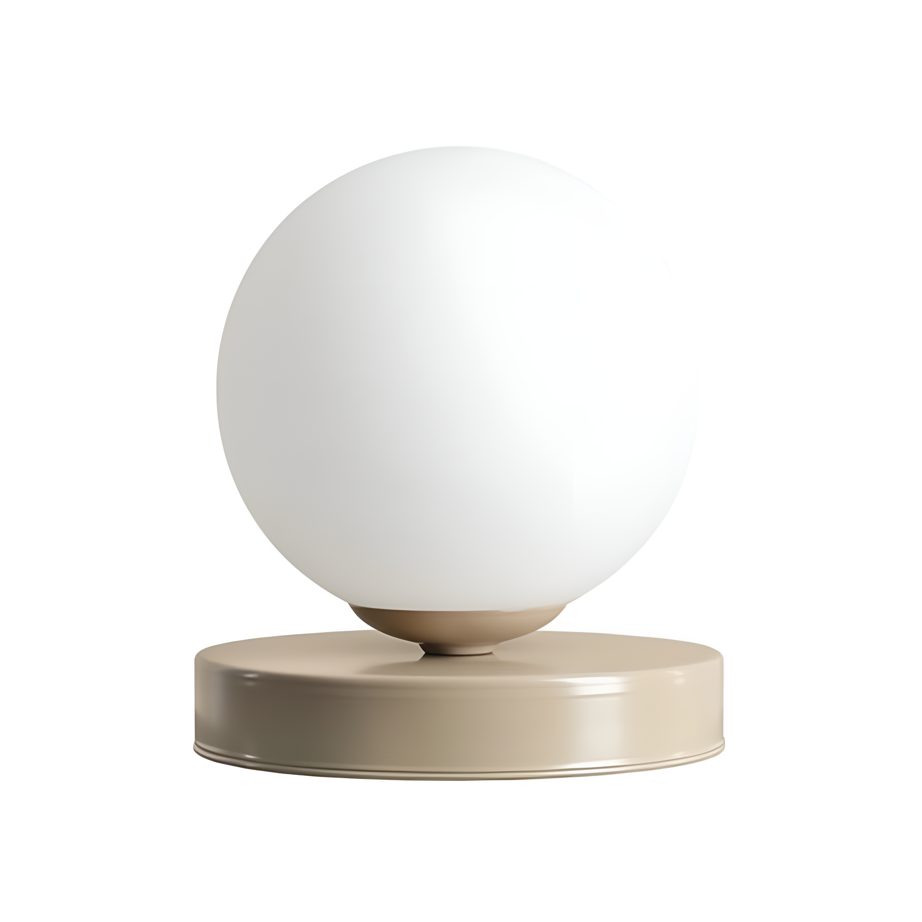 Ball beige table lamp