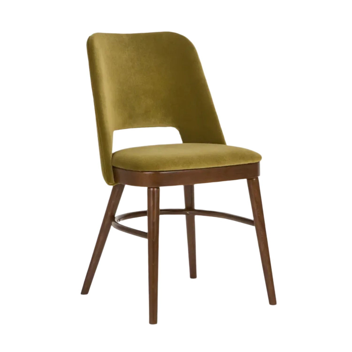 SHELL A-0045 chair upholstered with a beech base [Julia]