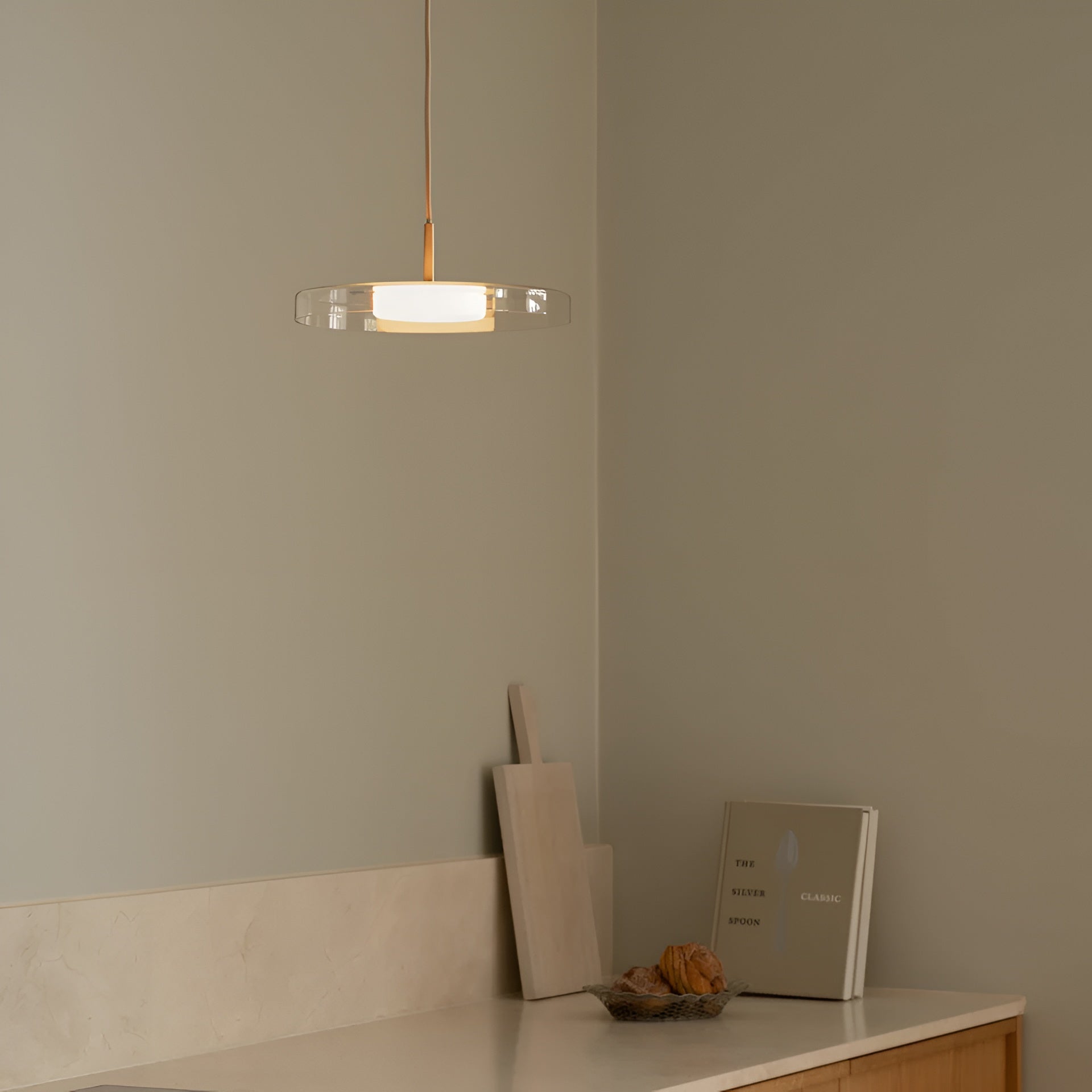 ASTERIA GLASS Transparent Pendant Lamp [Klaudia] [wymiary]