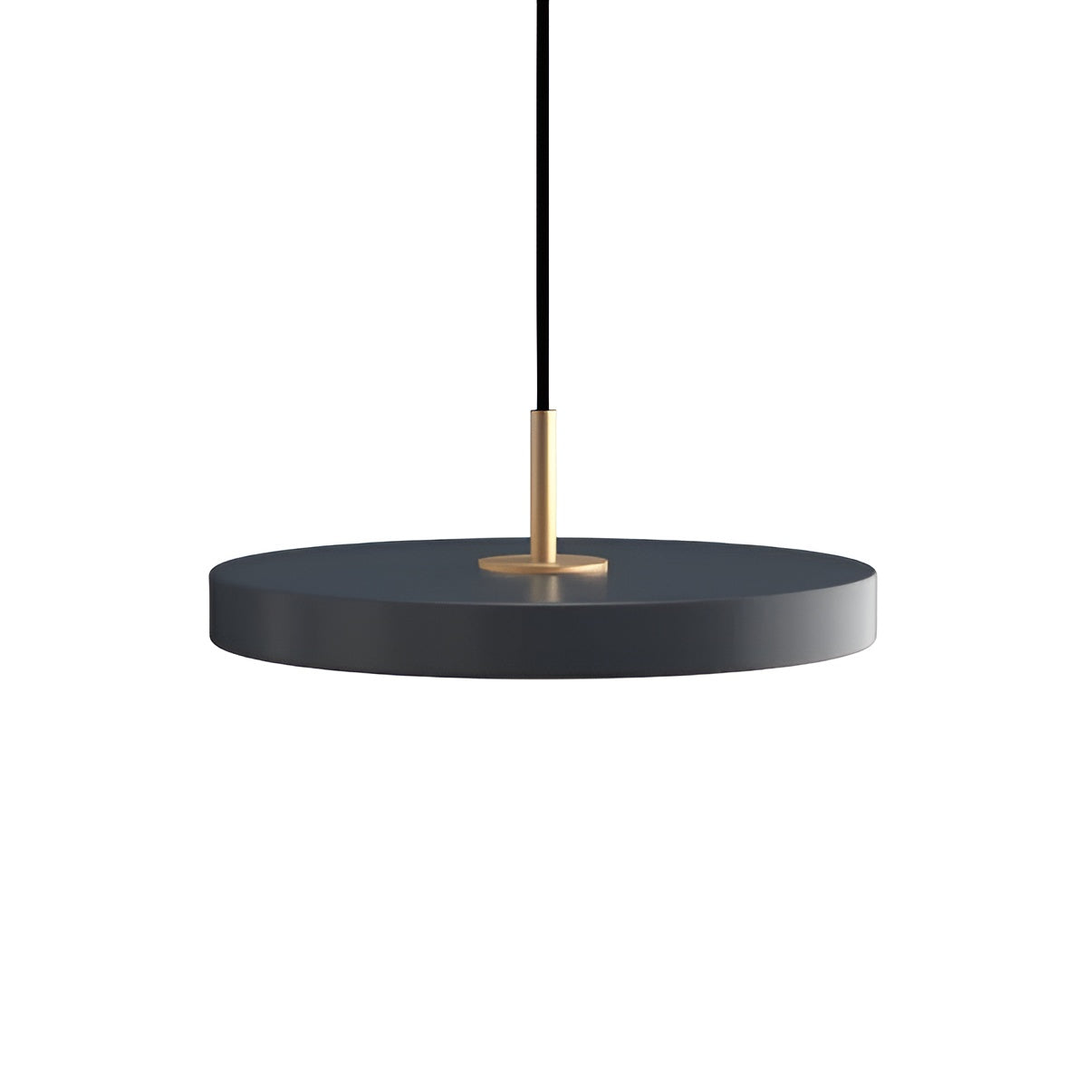 Pendelleuchte ASTERIA PLUS anthrazit mit goldener Einlage