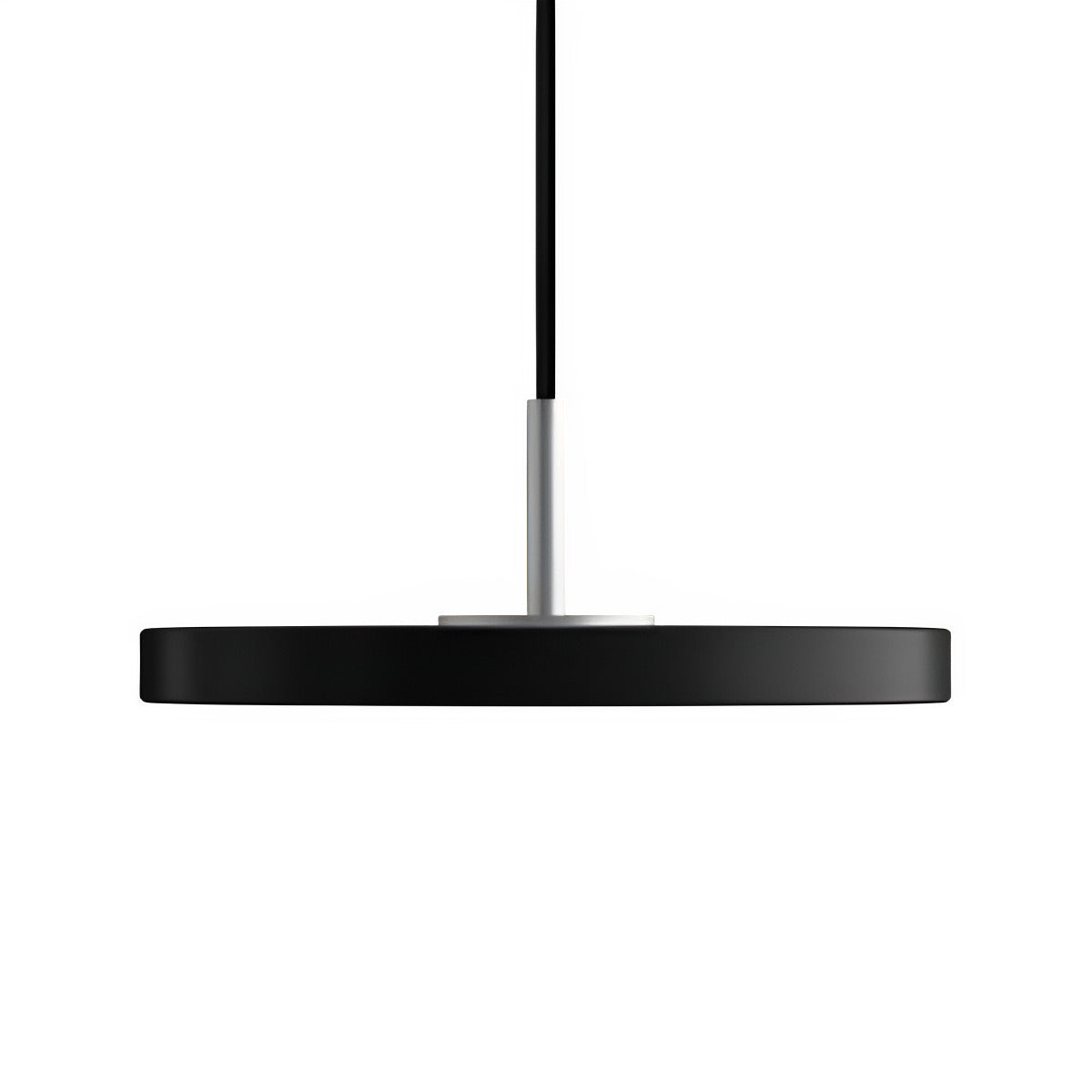 Pendelleuchte ASTERIA MICRO schwarz mit silbernem Einsatz