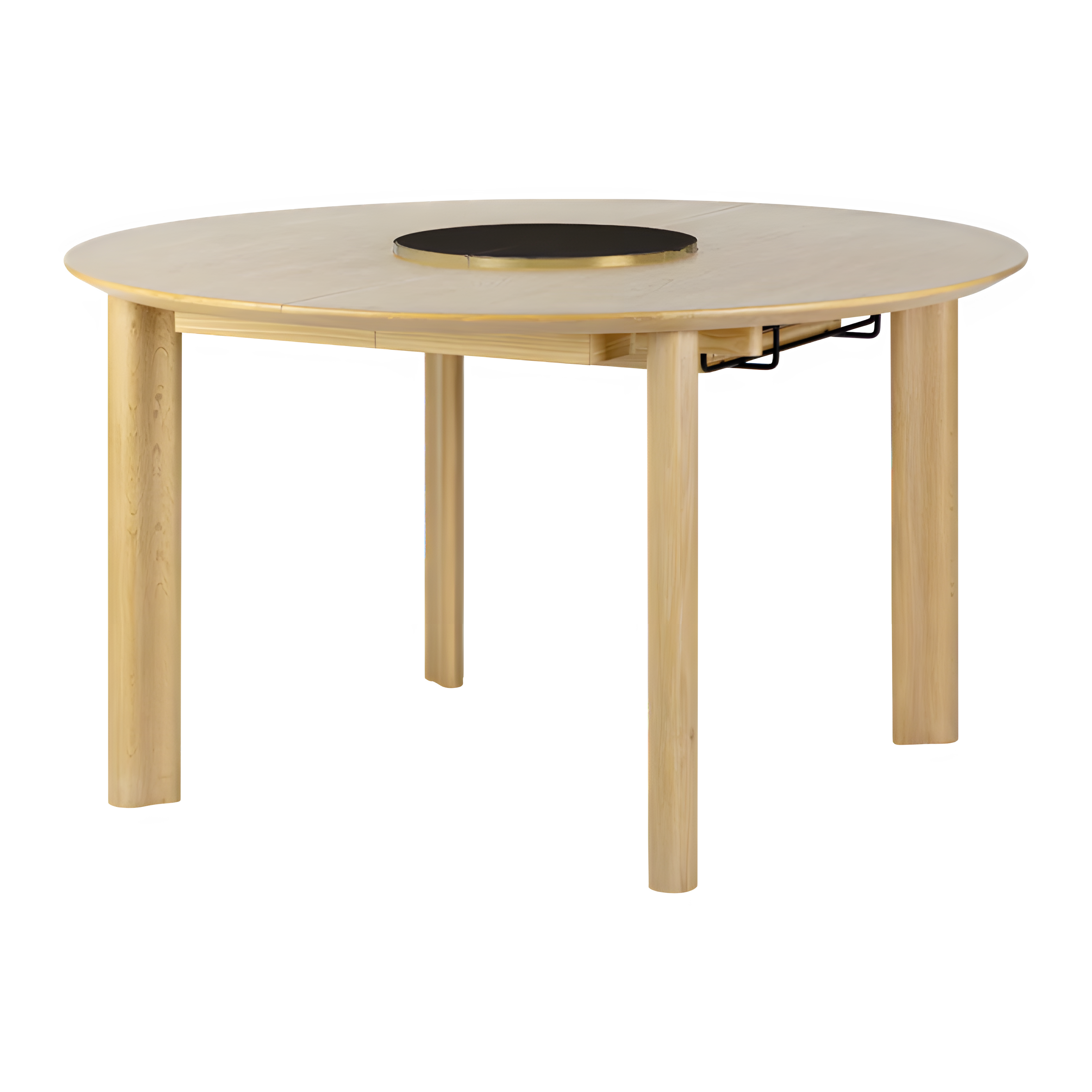 Ausziehbarer runder Tisch COMFORT CIRCLE aus Eiche mit Marmortischplatte