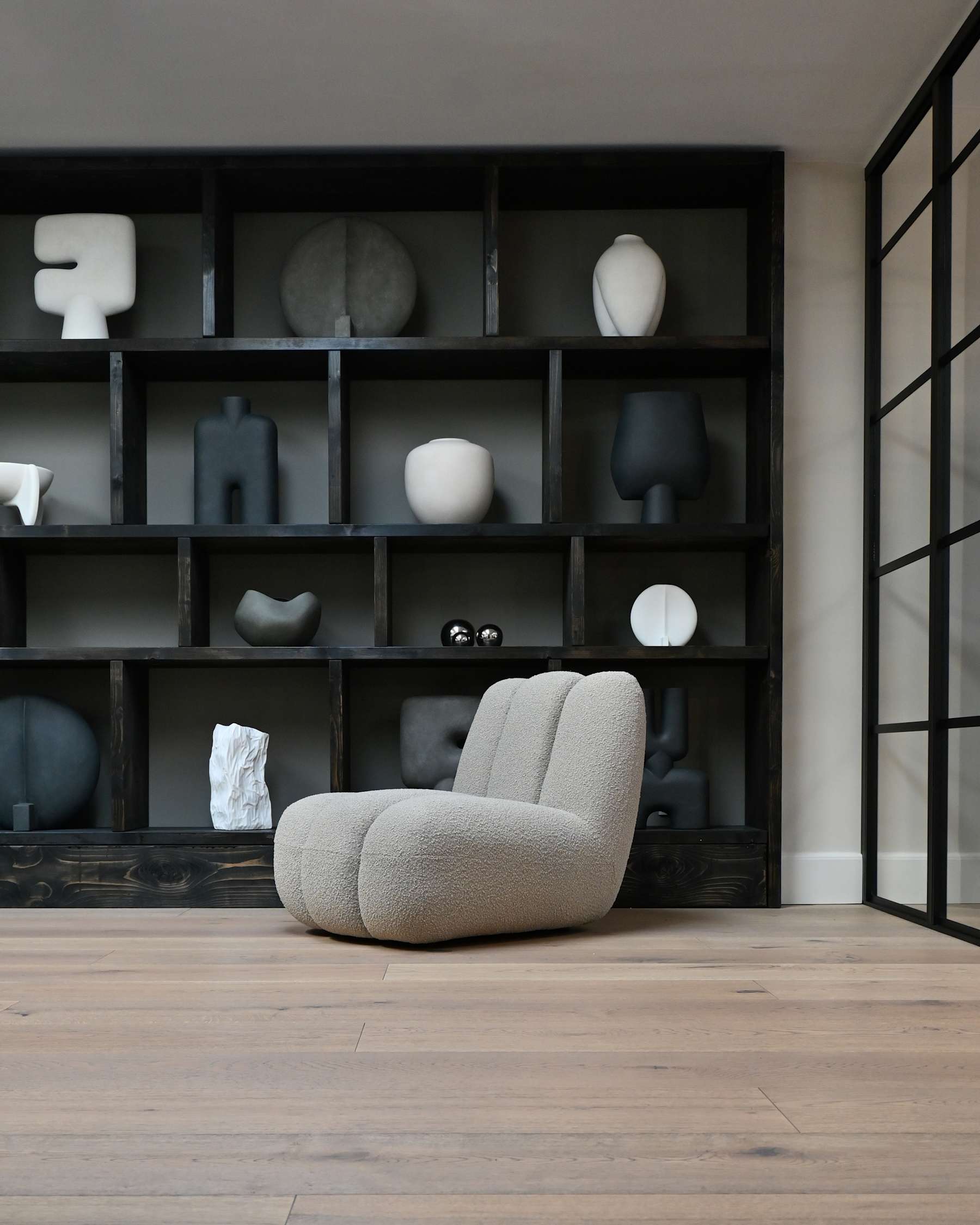 TOE HAIR BOICLé armchair beige [Klaudia]