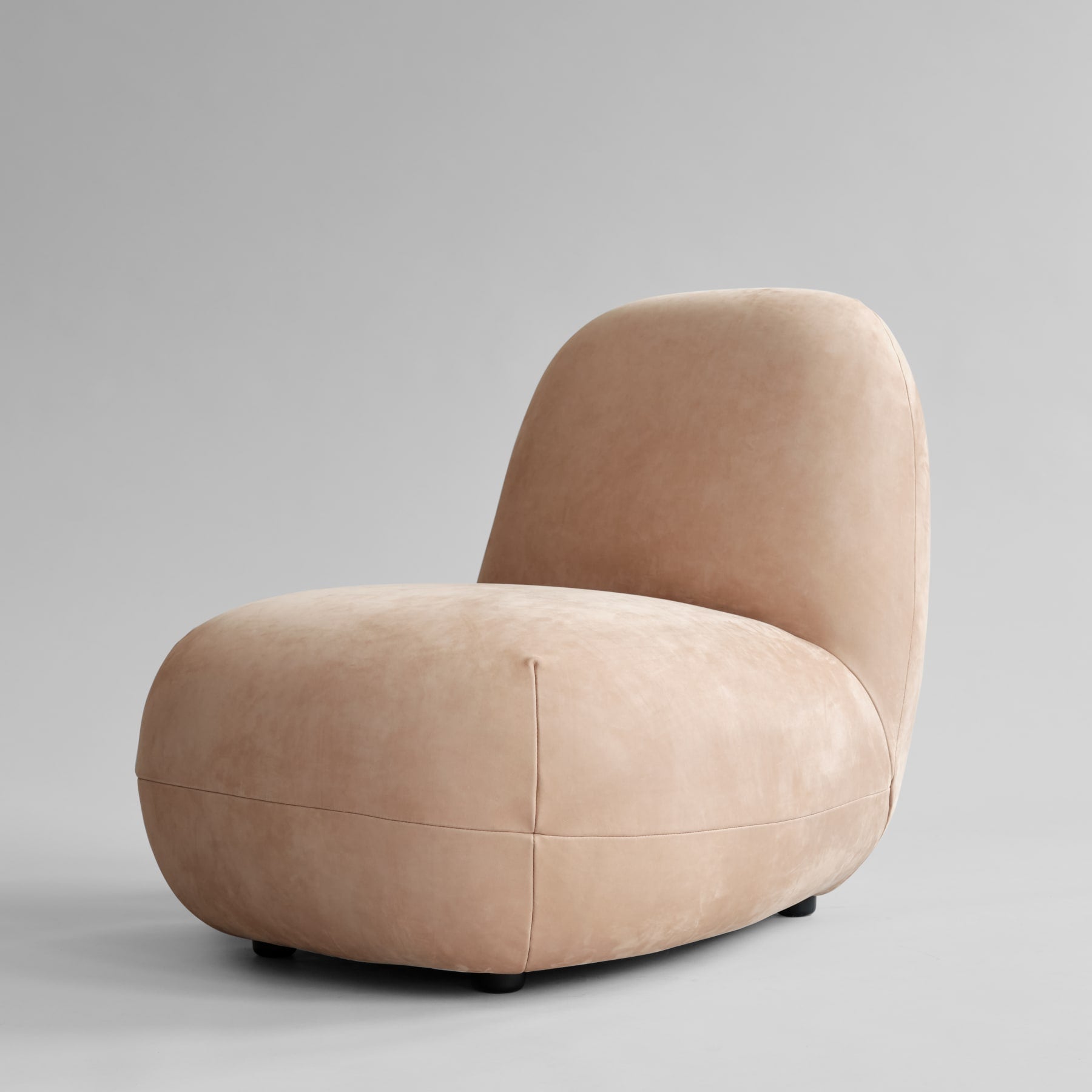 TOE CHAIR FLAT Sessel Nubukleder [Klaudia]