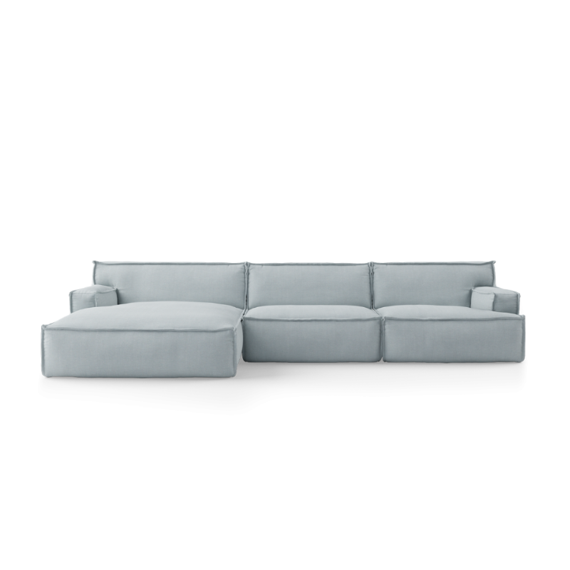 Left-facing modular sofa for 4 people DRIFTER upholstered