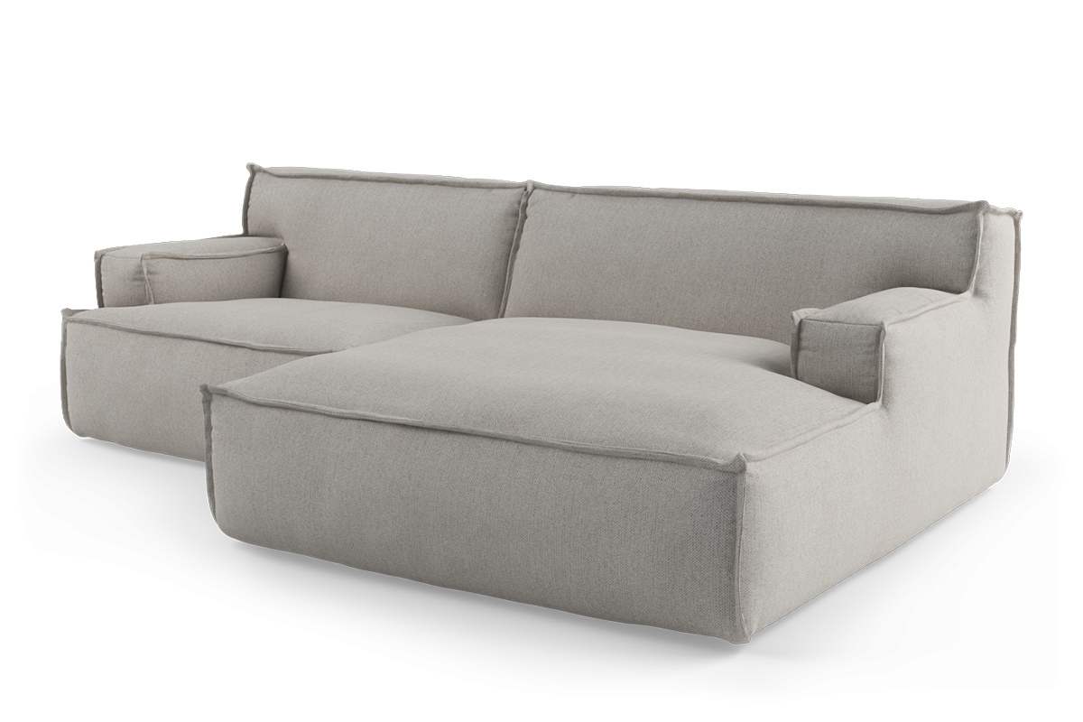 Right-facing 3-seater modular sofa DRIFTER upholstered