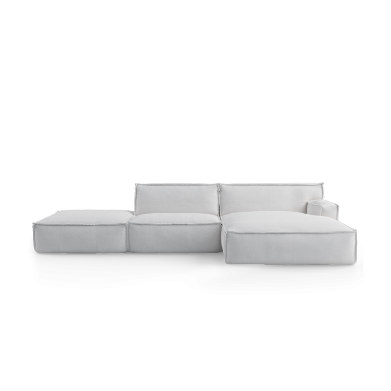 Right-facing open modular corner sofa DRIFTER upholstered