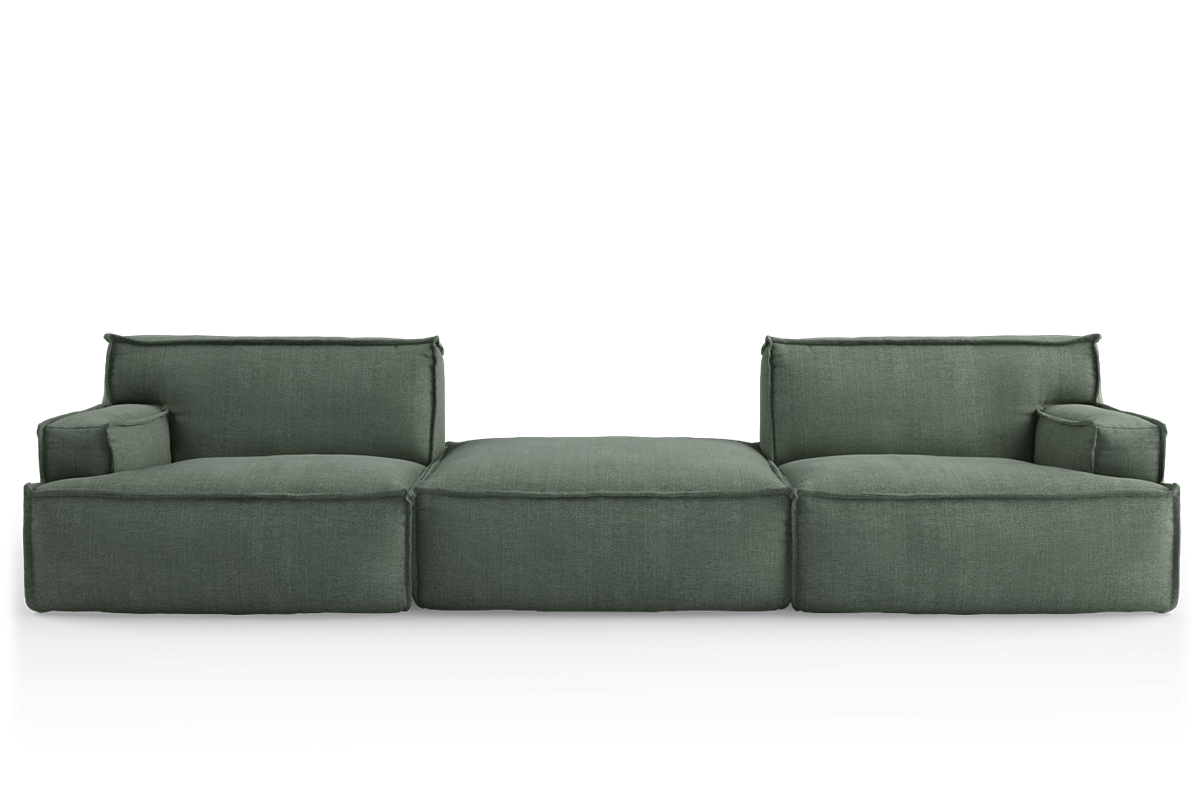 Modulares 4-Sitzer Sofa mit Fußstütze DRIFTER, gepolstert