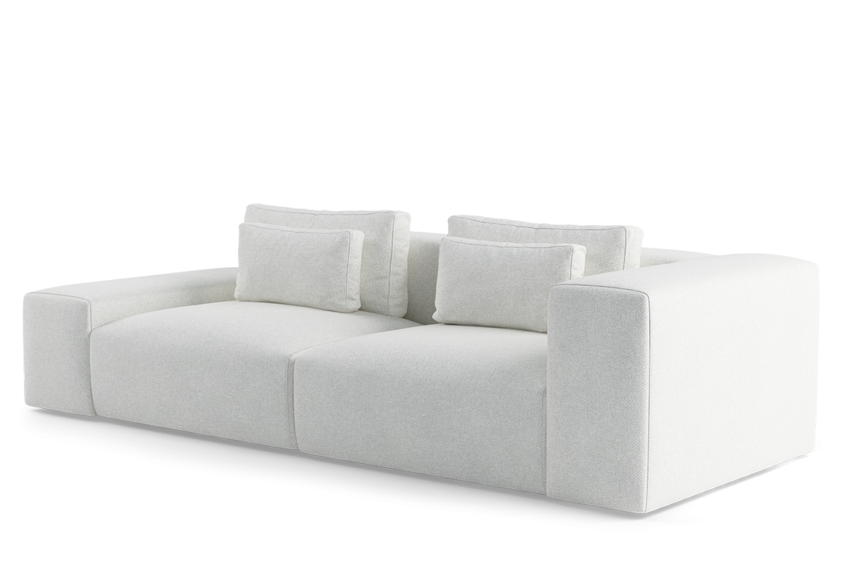 Modulares 4-Sitzer Sofa rechts FLAVIO gepolstert