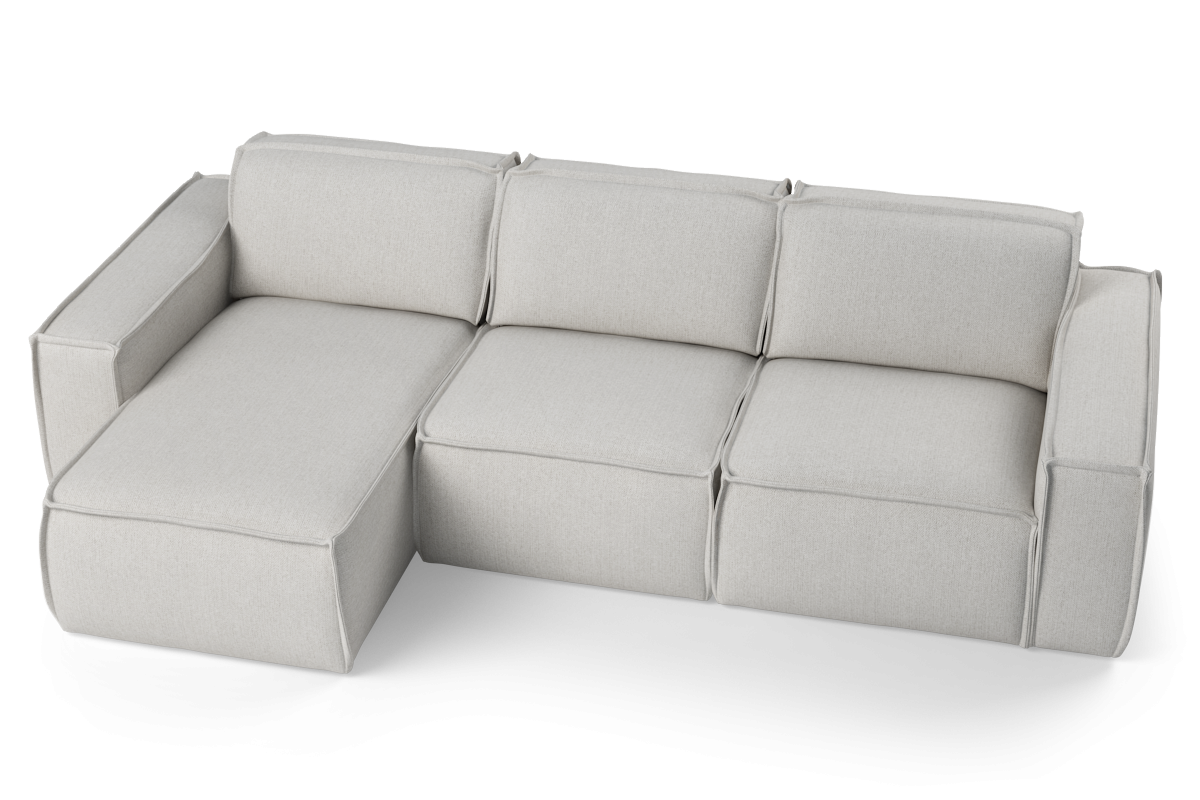 Modularer 3,5-sitziger linksseitiger LUMO Polstersofa