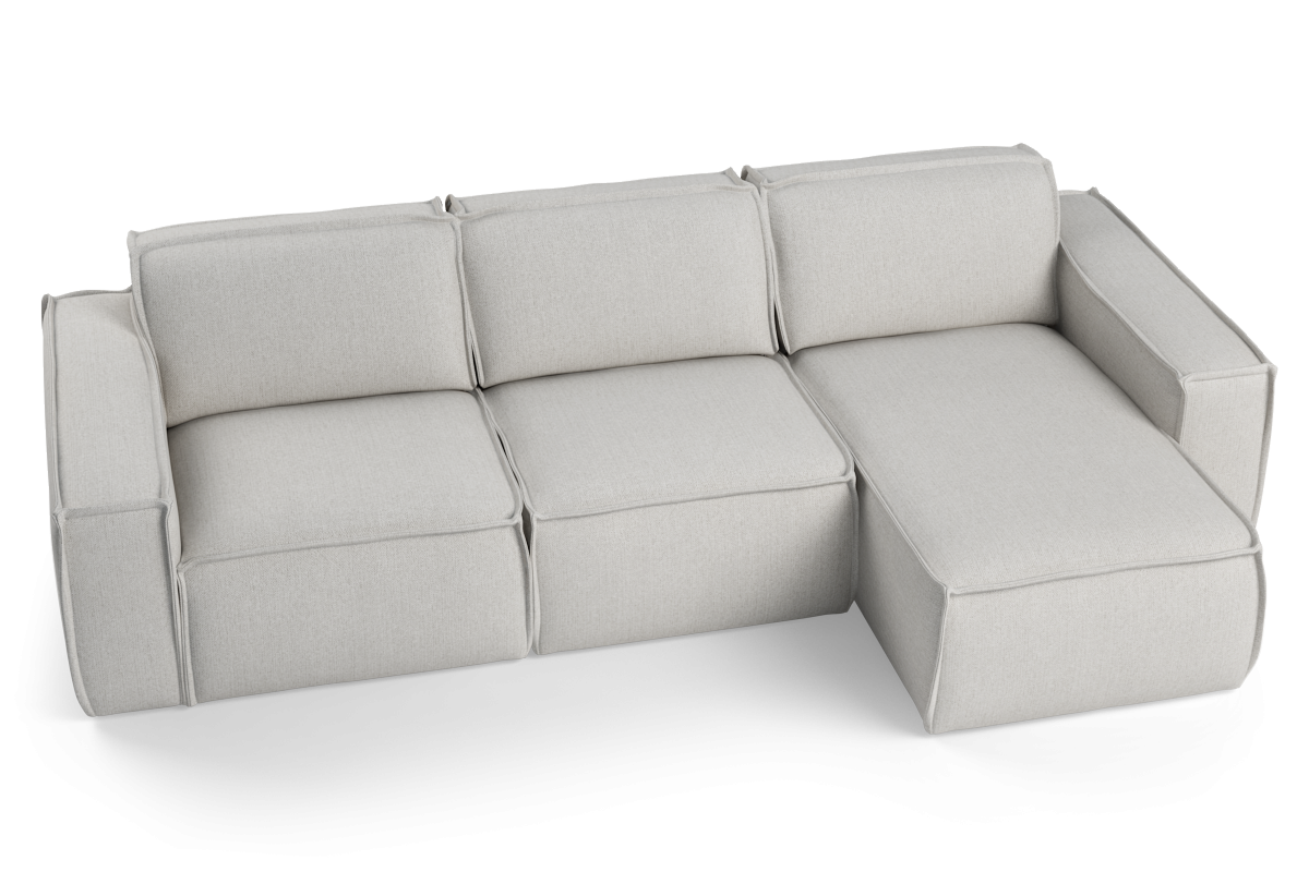 Modularer 3,5-sitziger rechter LUMO Polstersofa