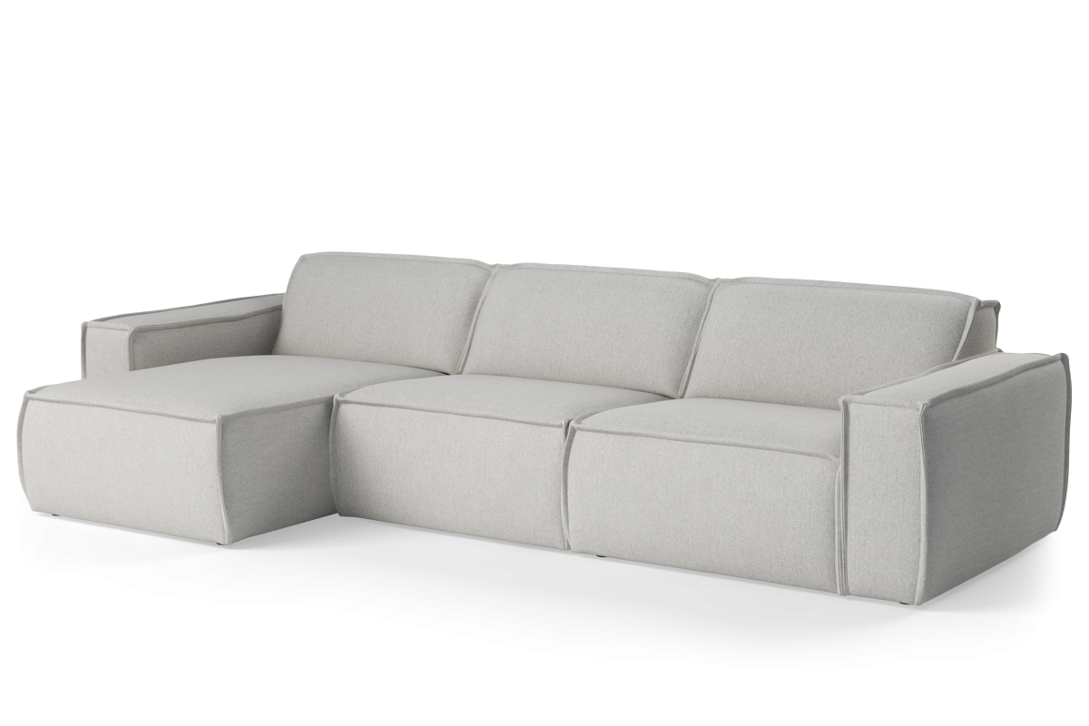 Modularer 4-Sitzer-Ecksofa links LUMO gepolstert