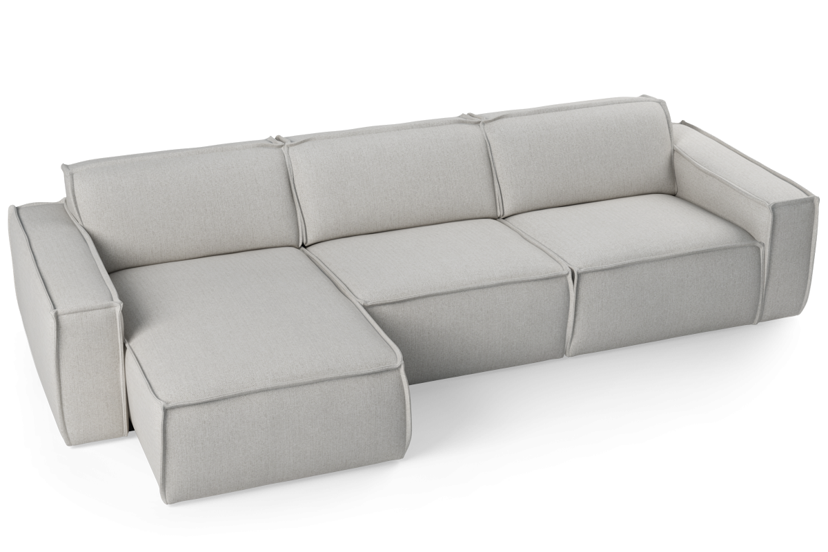 Modularer 4-Sitzer-Ecksofa links LUMO gepolstert