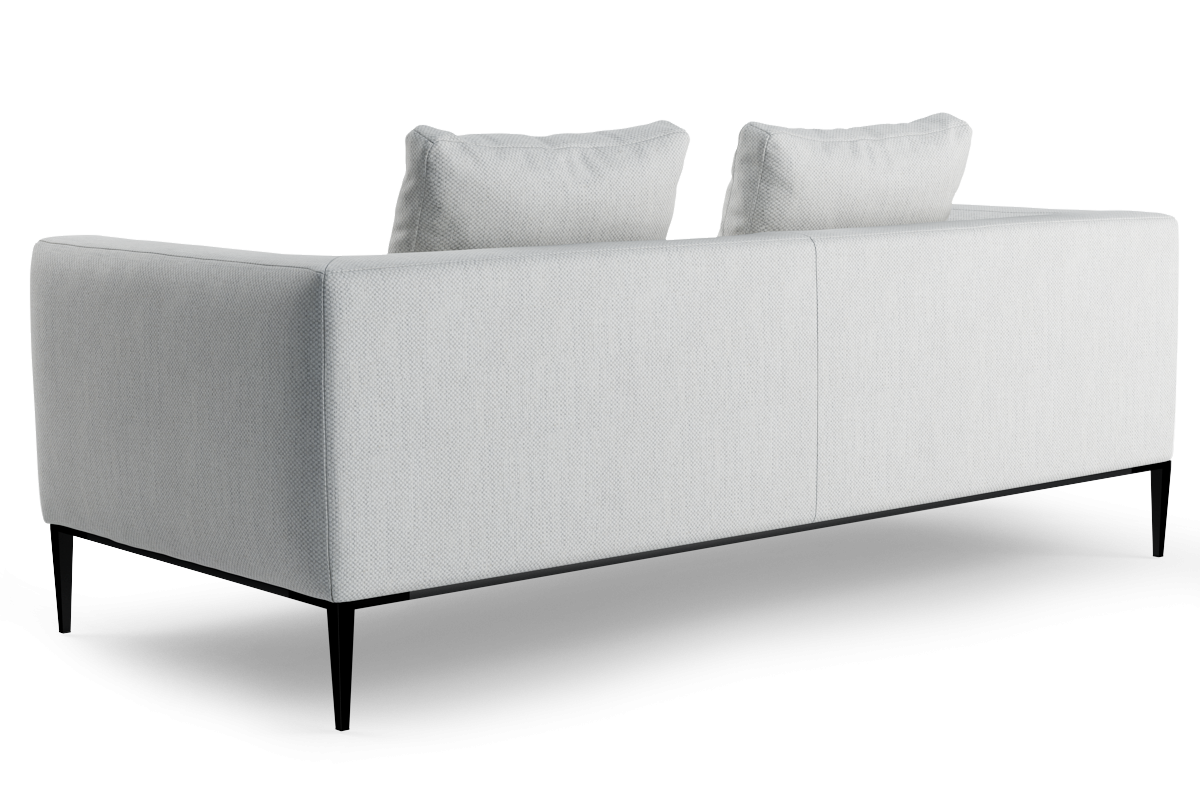 Sofa 2-sitzig NASH mit schwarzem Gestell