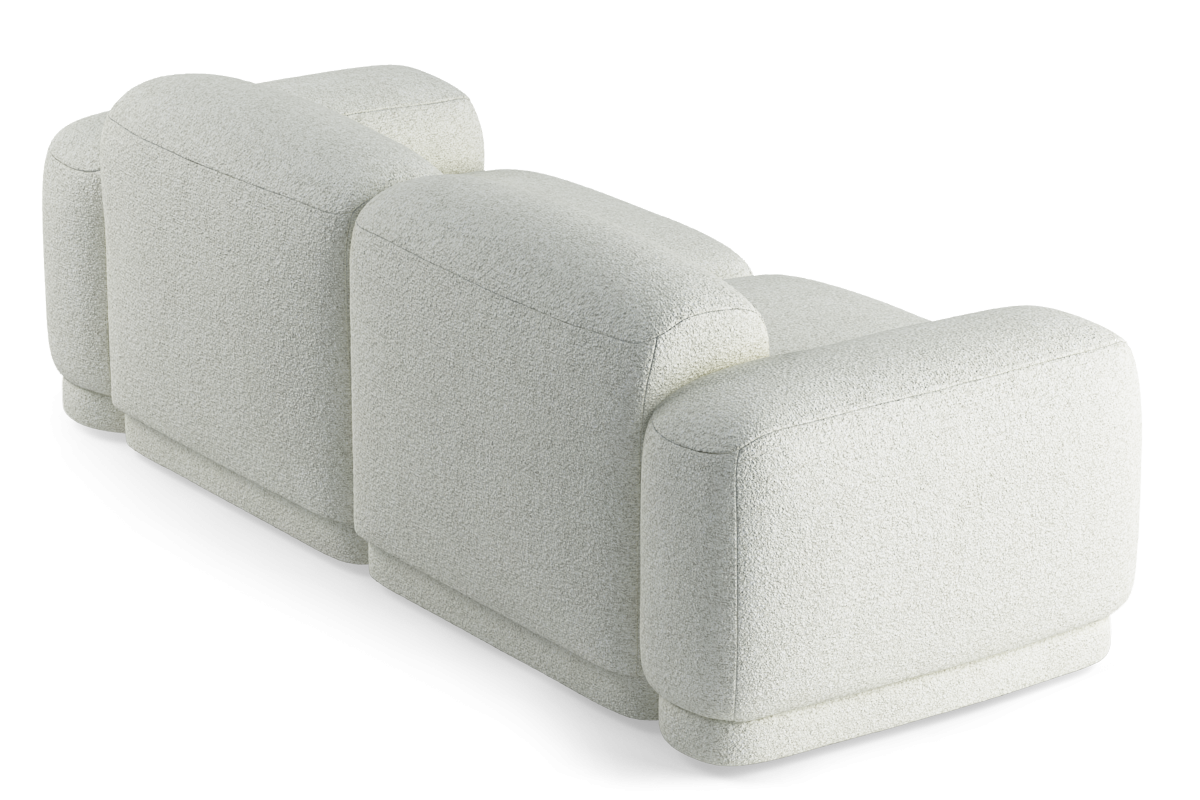 Modulares 2-Sitzer-Sofa REM, gepolstert