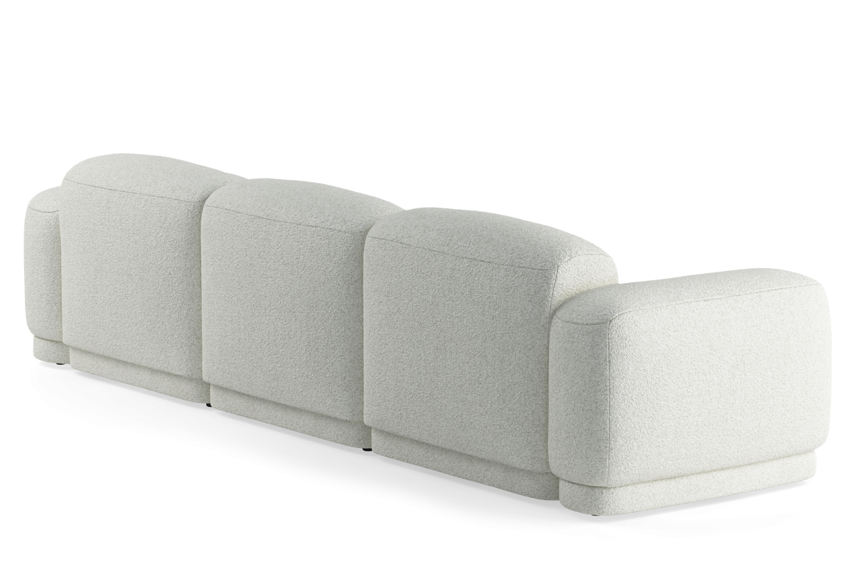Modulares 3-Sitzer Sofa REM, gepolstert