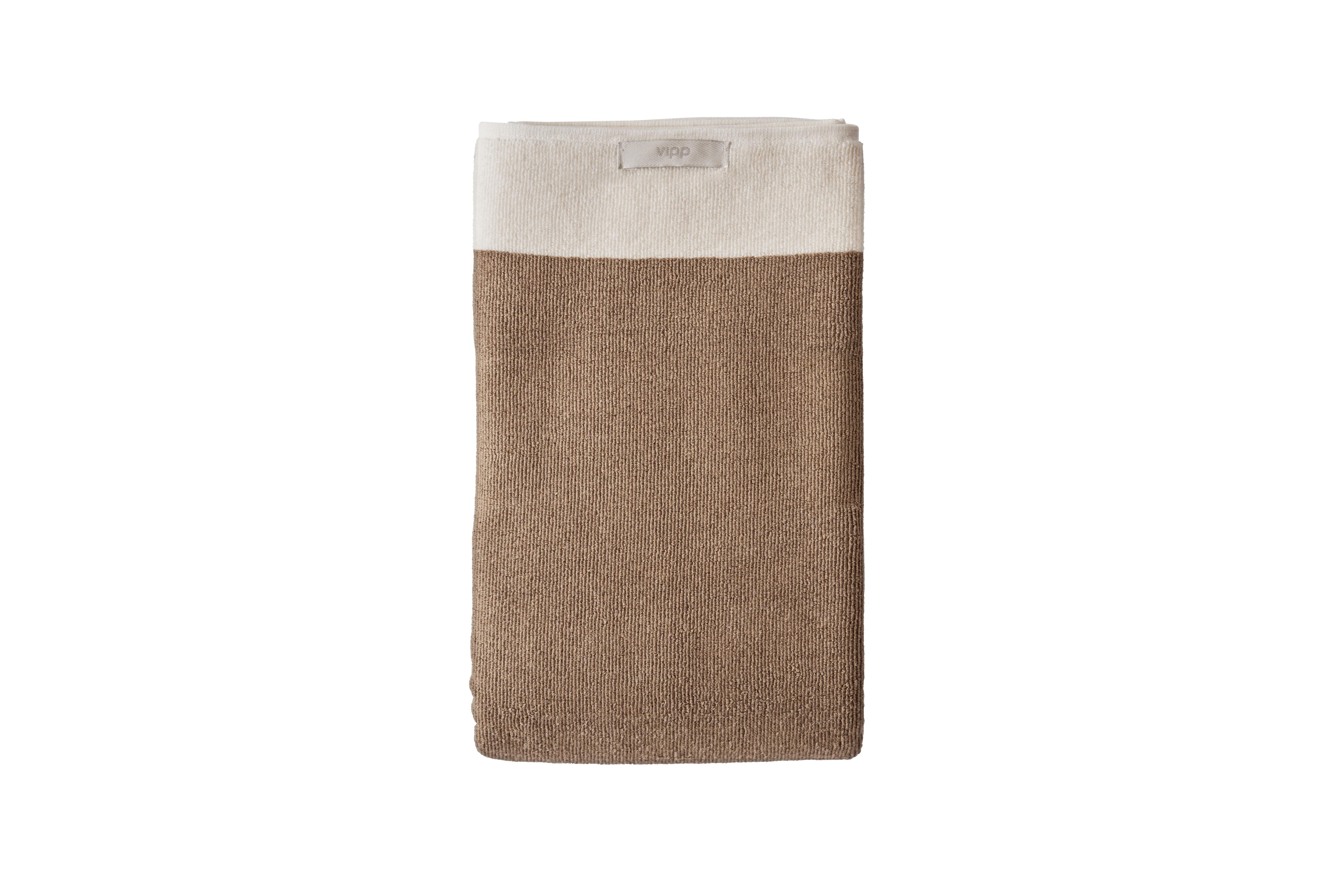 Handtuch VIPP taupe Baumwolle