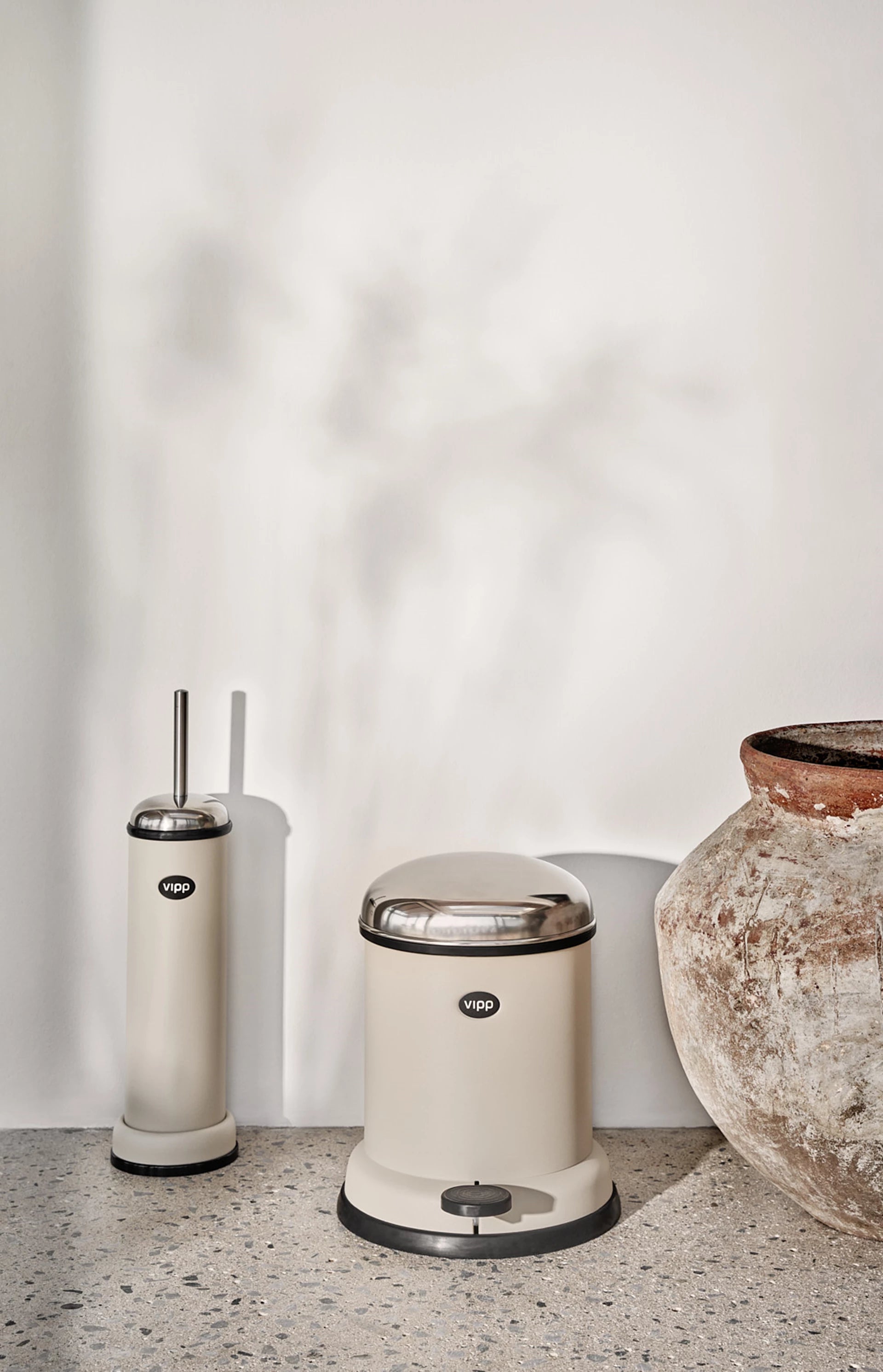 Kosz na śmieci PEDAL BIN beżowy