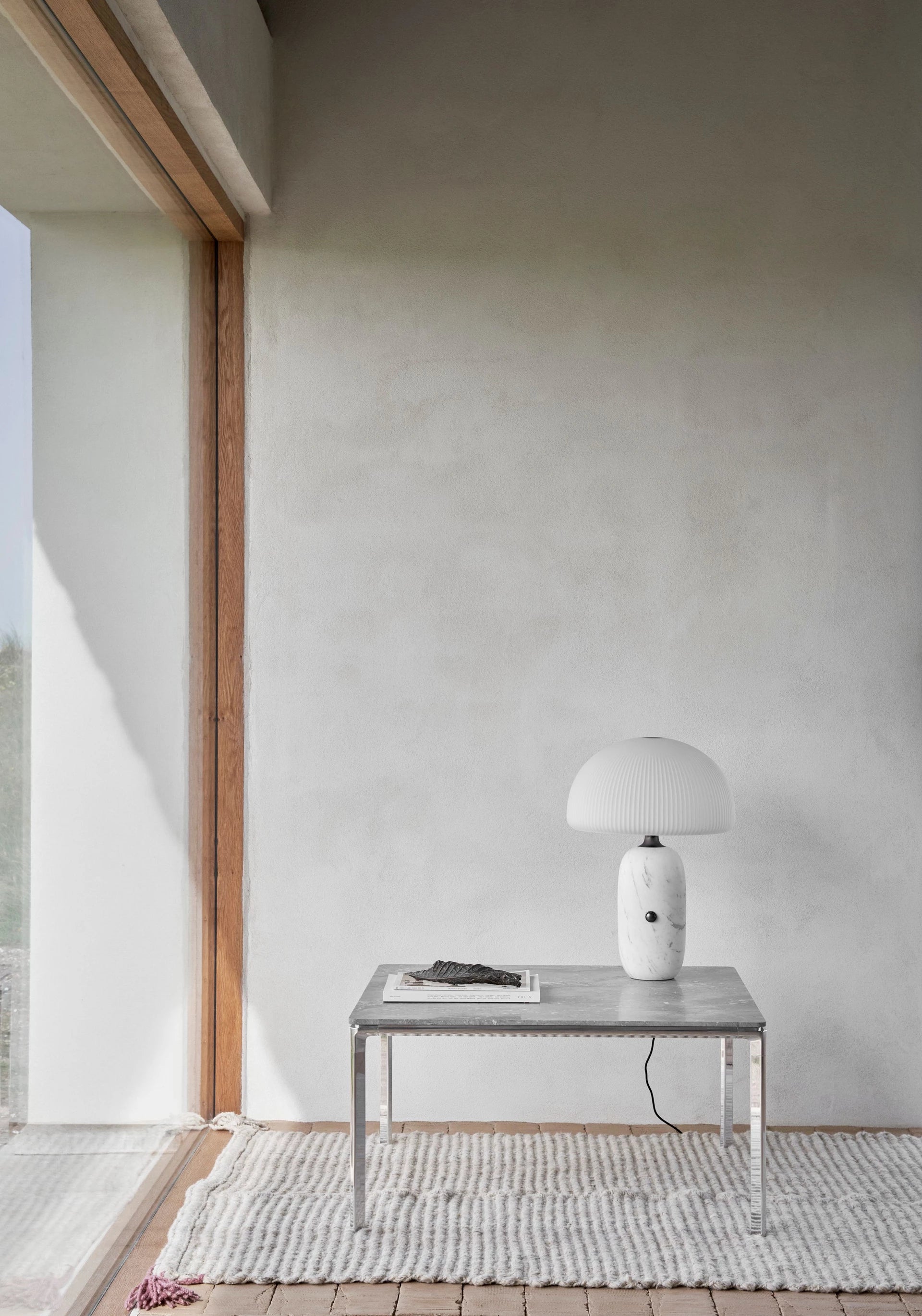 Tischlampe SCULPTURE weißer Marmor