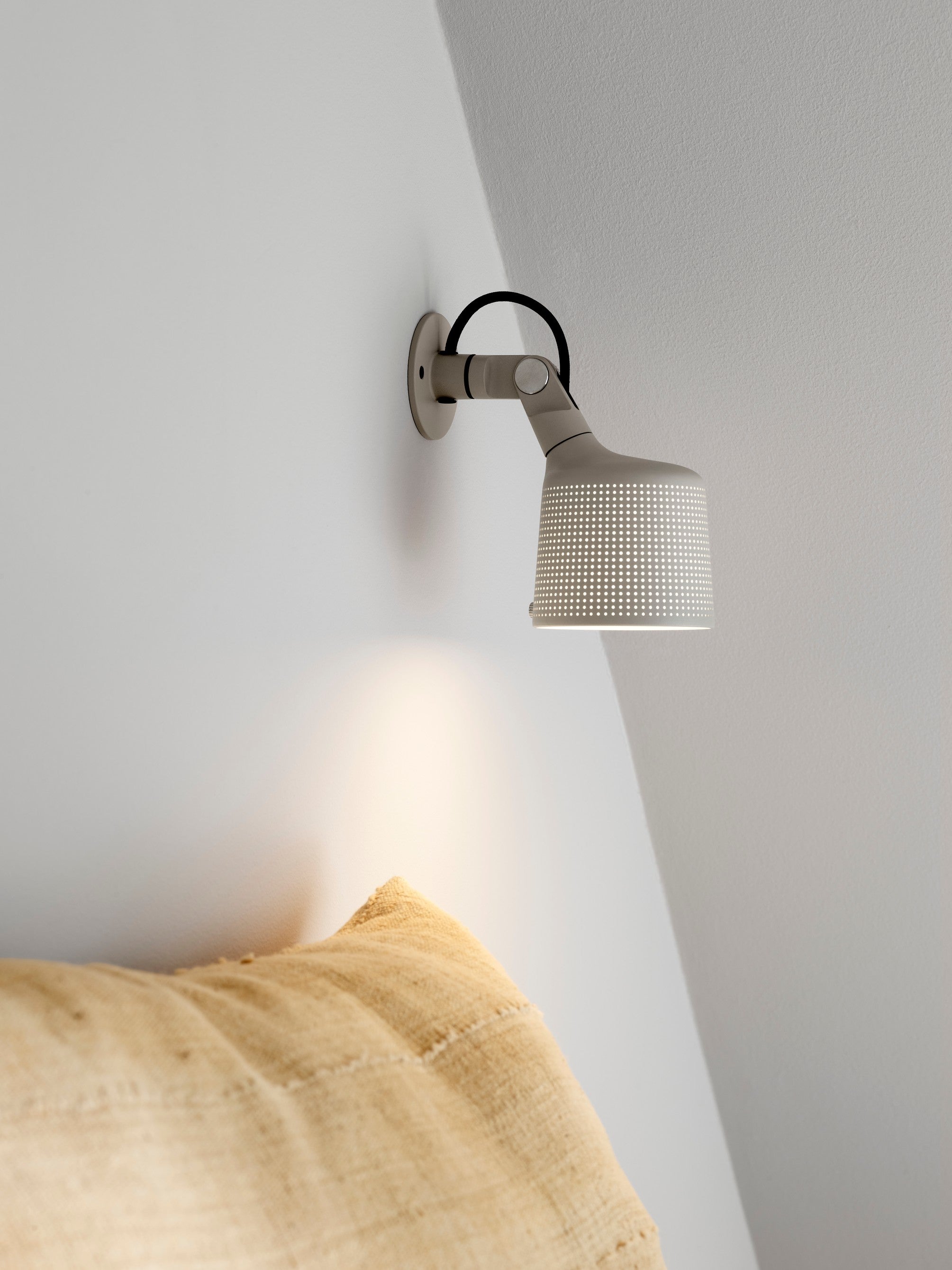 Wandleuchte 524 grau Metall