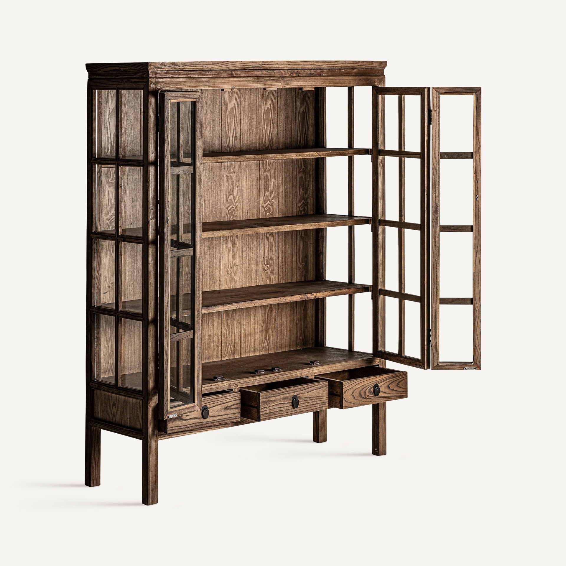 TARTU Display Cabinet in Elm Wood