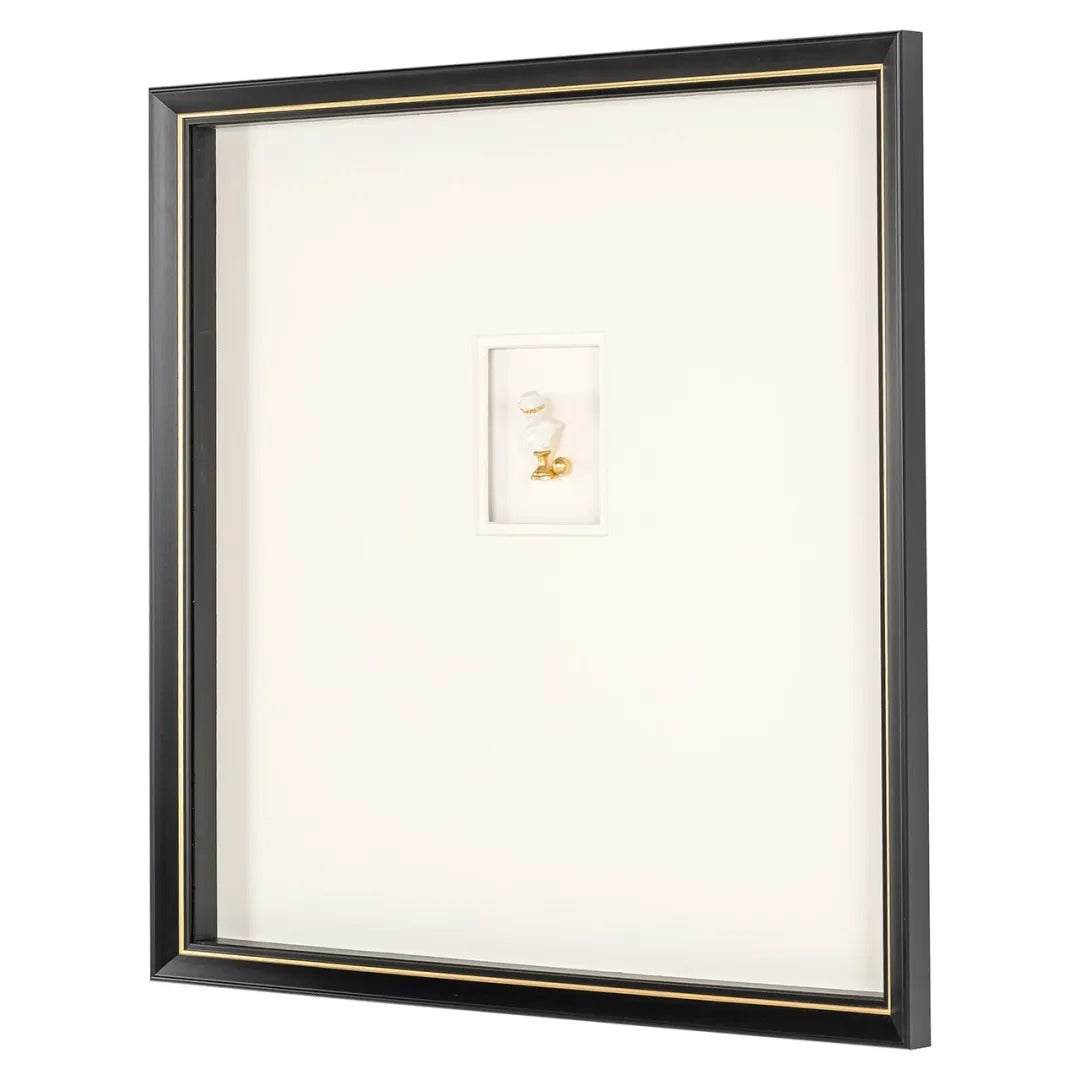 HANNA beige picture with black frame