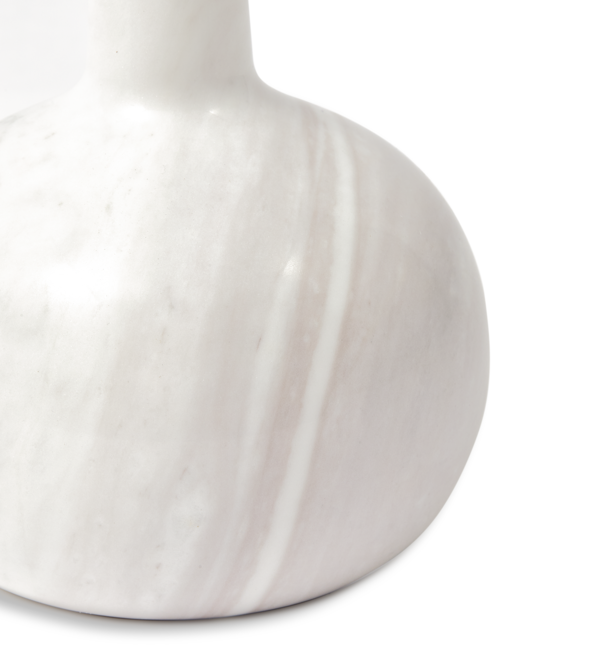 HERITAGE BELL Kerzenständer aus weißem Marmor