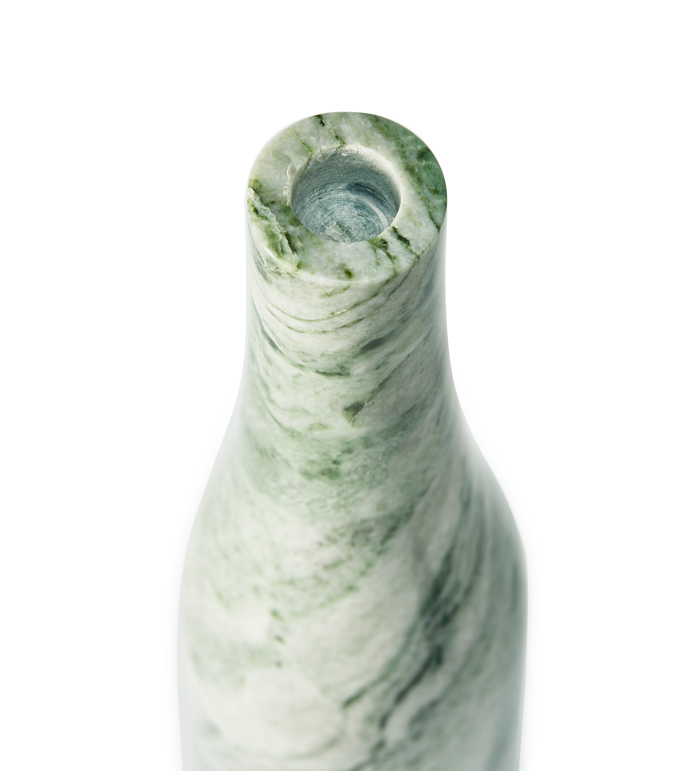 HERITAGE BOTTLE Kerzenständer dunkelgrüner Marmor