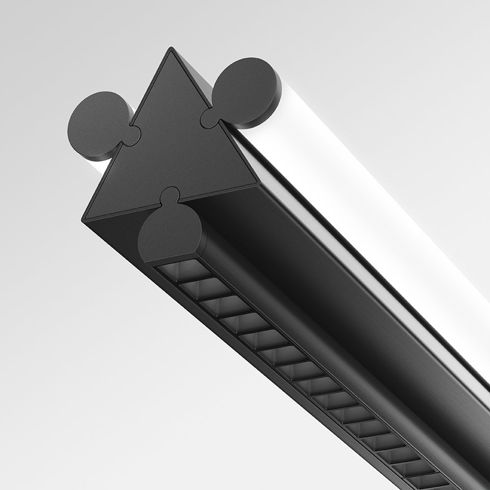 DREISPITZ HORIZONTAL black pendant lamp