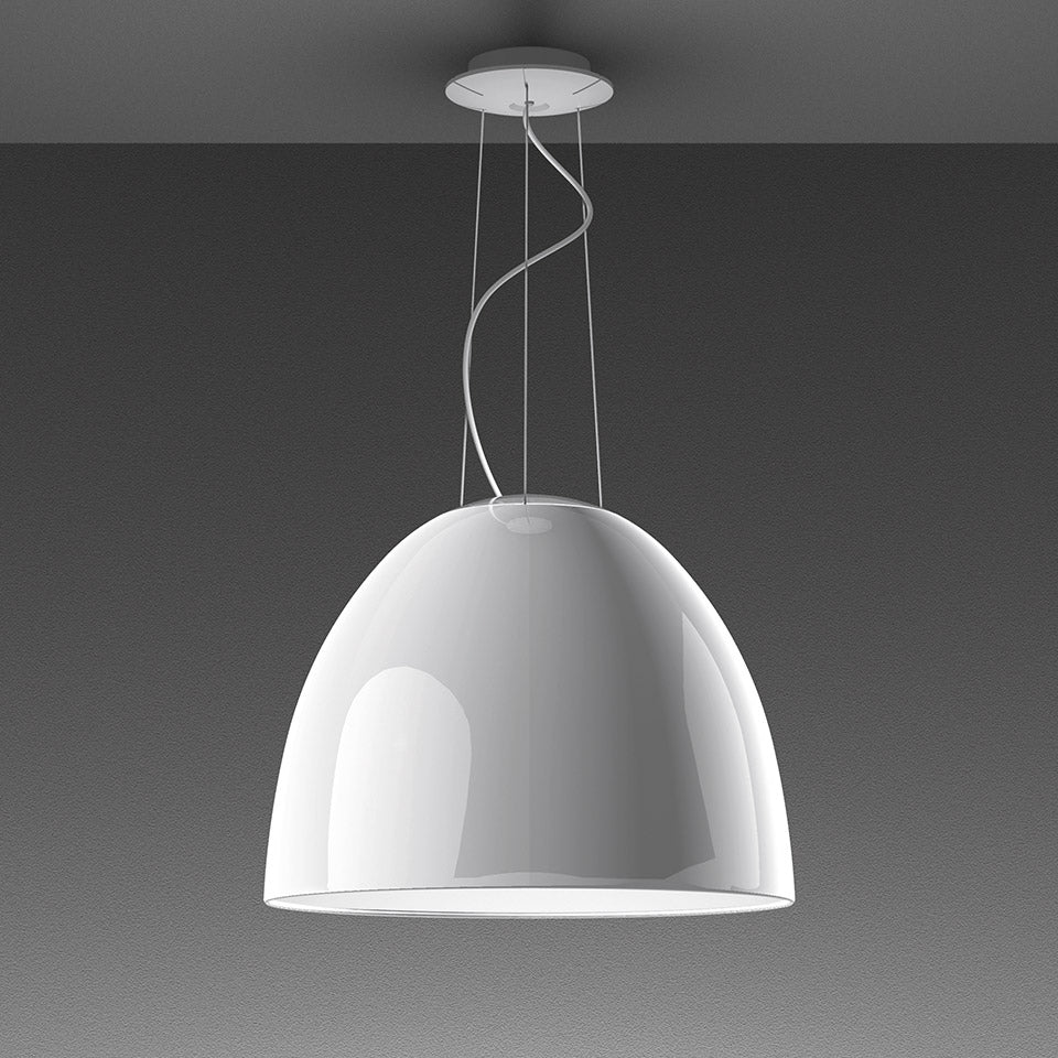 NUR GLOSS white pendant lamp