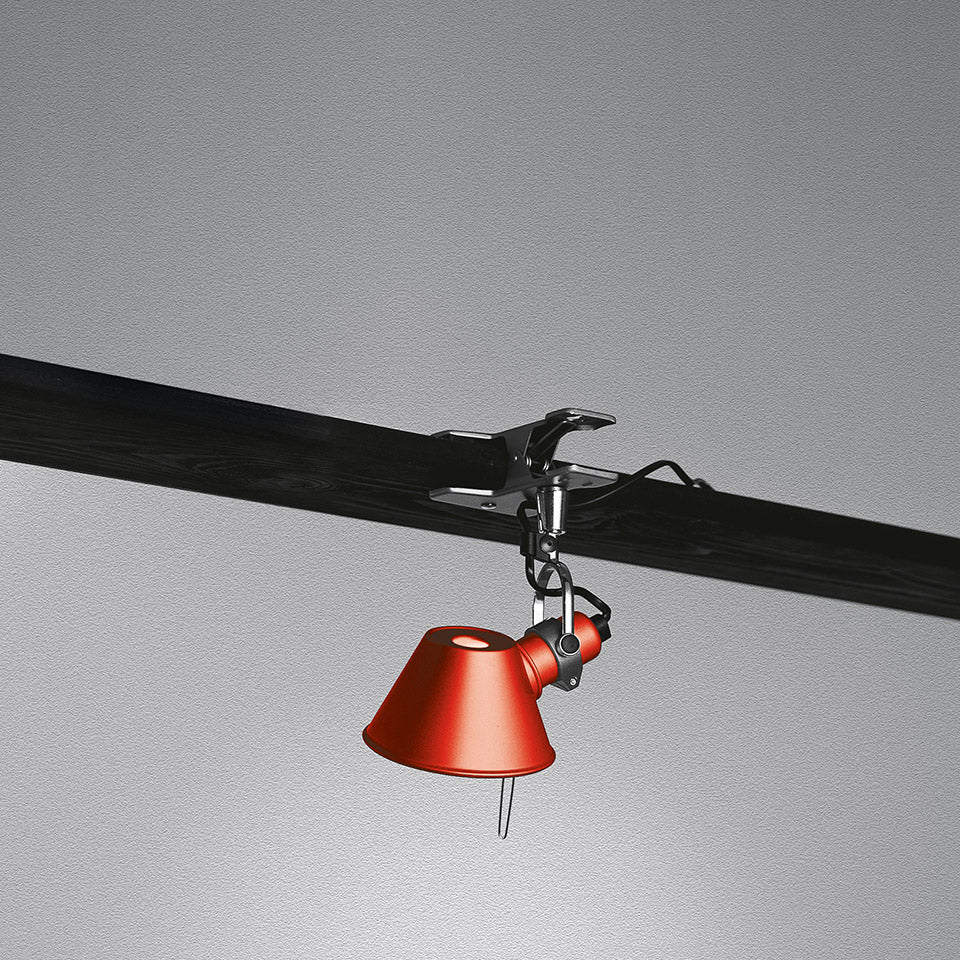 Klemmlampe TOLOMEO PINZA MICRO rot