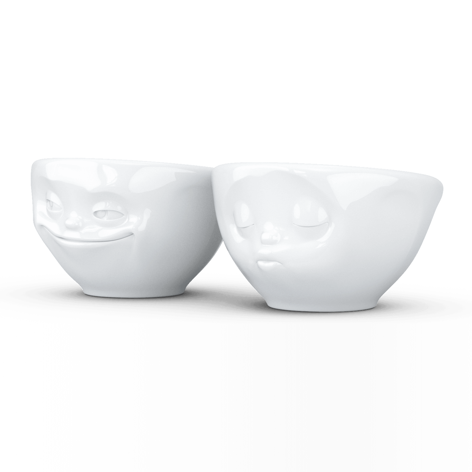 Zestaw miseczek GRINNING & KISSING biały 58products    Eye on Design