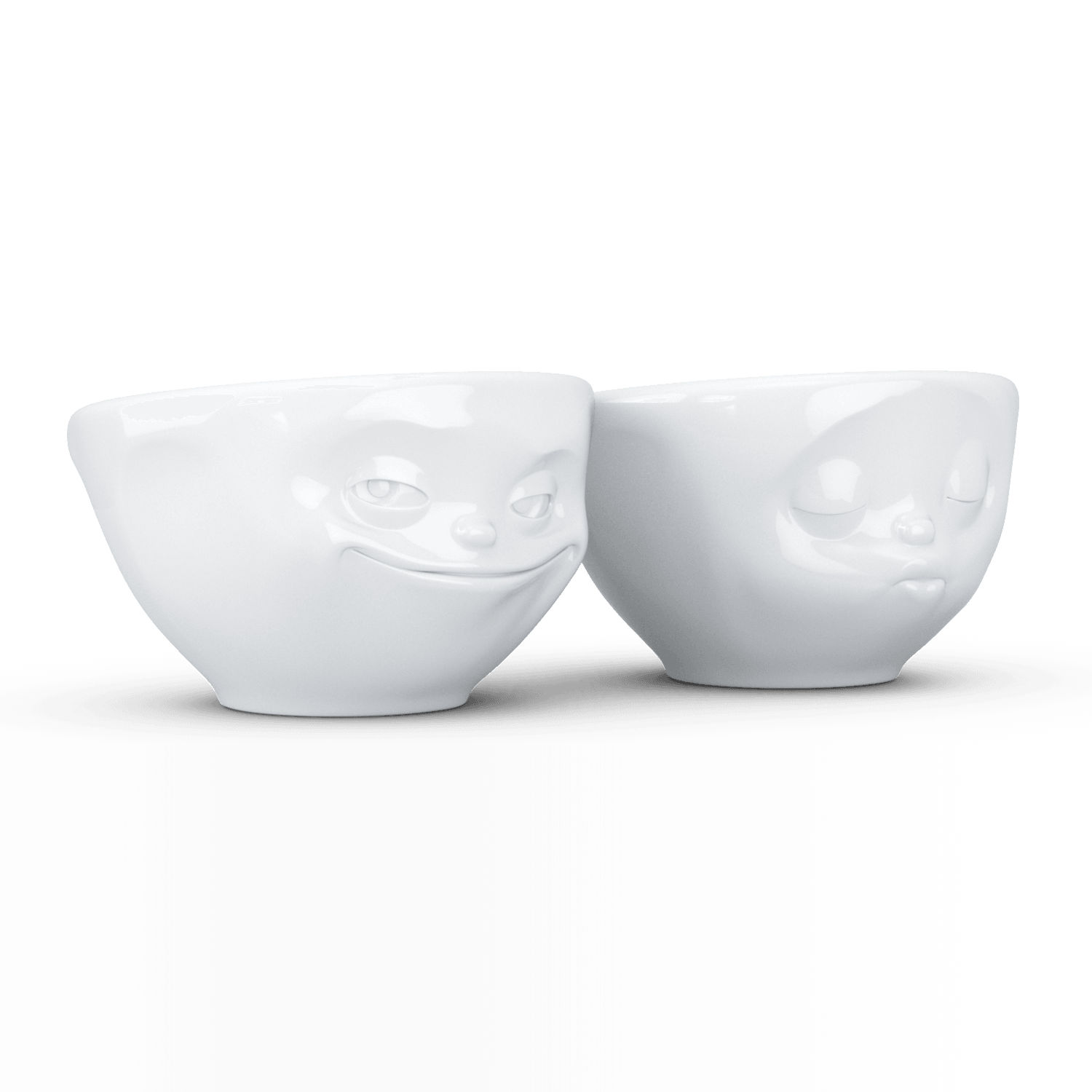 Zestaw miseczek GRINNING & KISSING biały 58products    Eye on Design