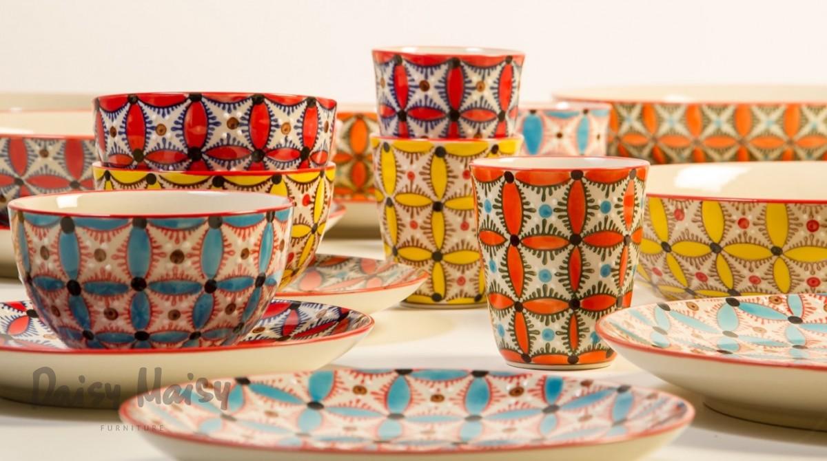 Zestaw talerzy HIPPY ceramiczny Pols Potten    Eye on Design