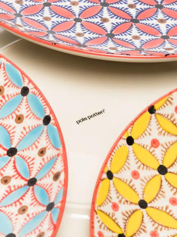 Zestaw talerzy obiadowych HIPPY ceramiczny Pols Potten    Eye on Design