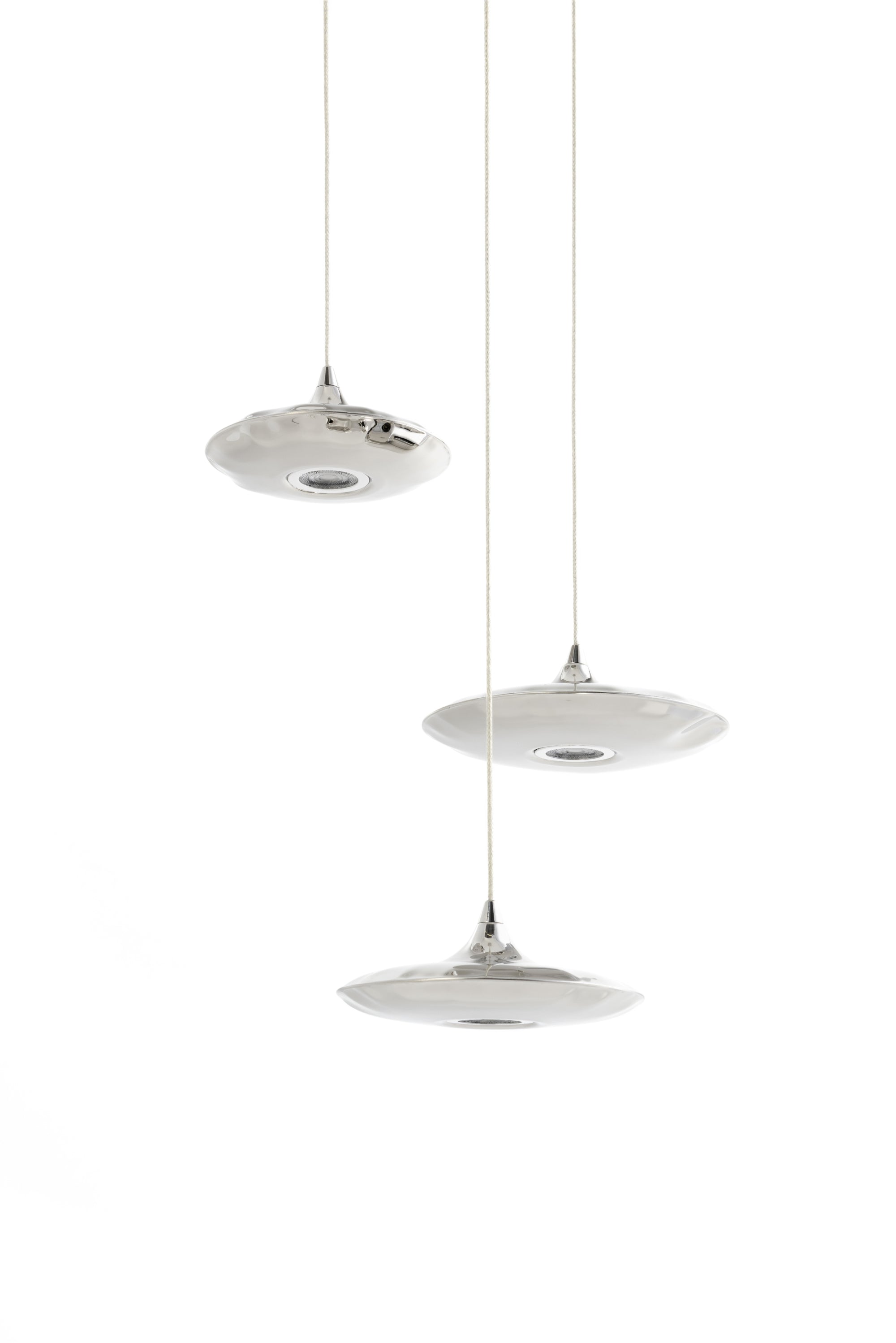 Set von Hängeleuchten LAMPIN inox