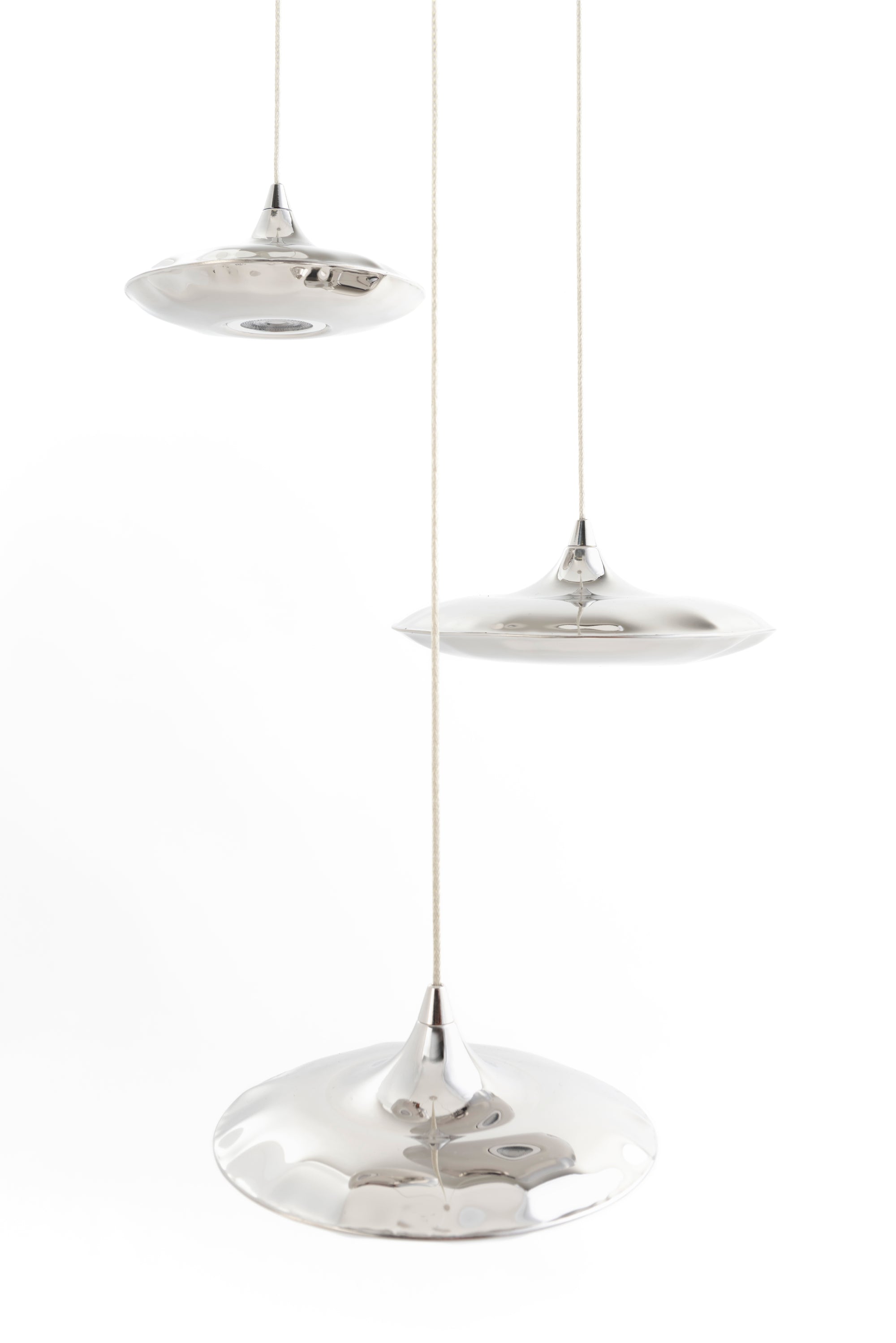 Set von Hängeleuchten LAMPIN inox