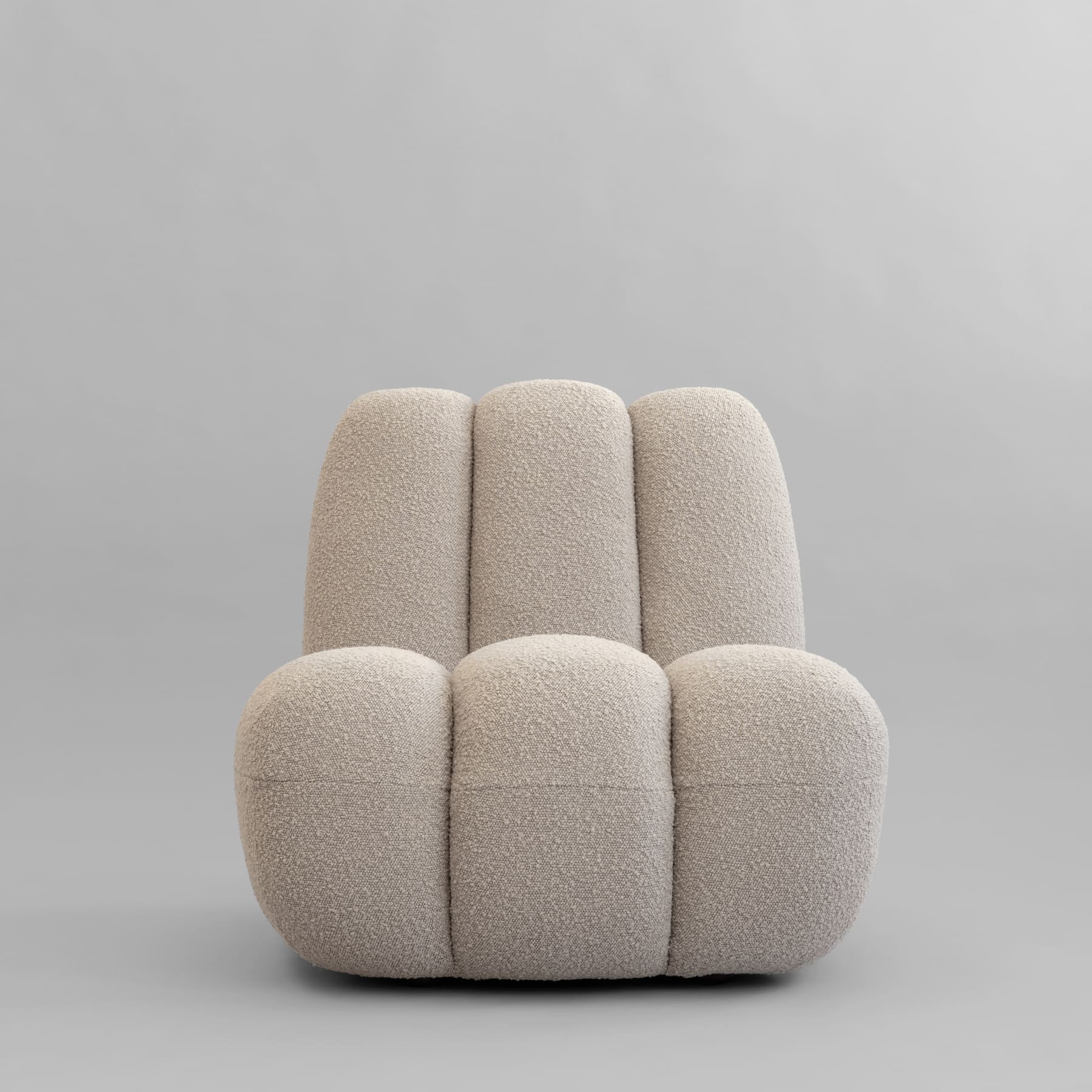 TOE HAIR BOICLé armchair beige [Klaudia]