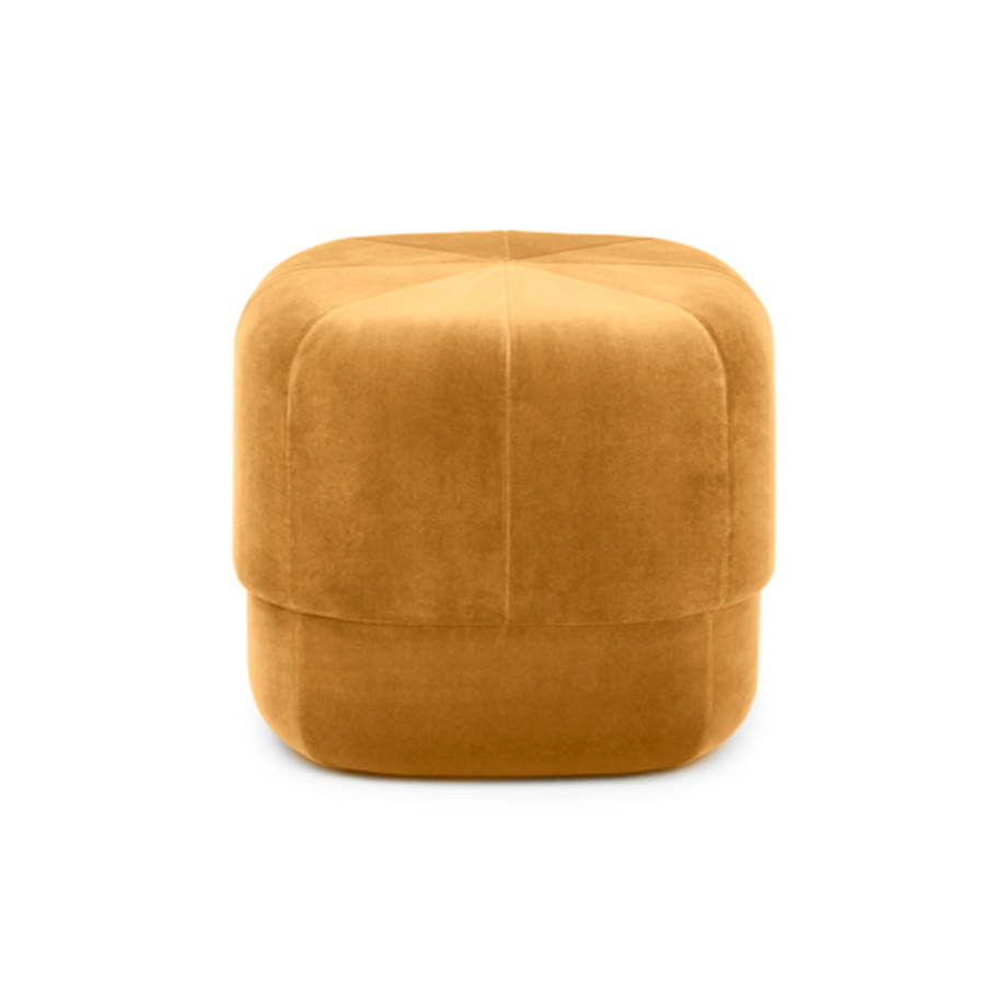 Yellow pouf