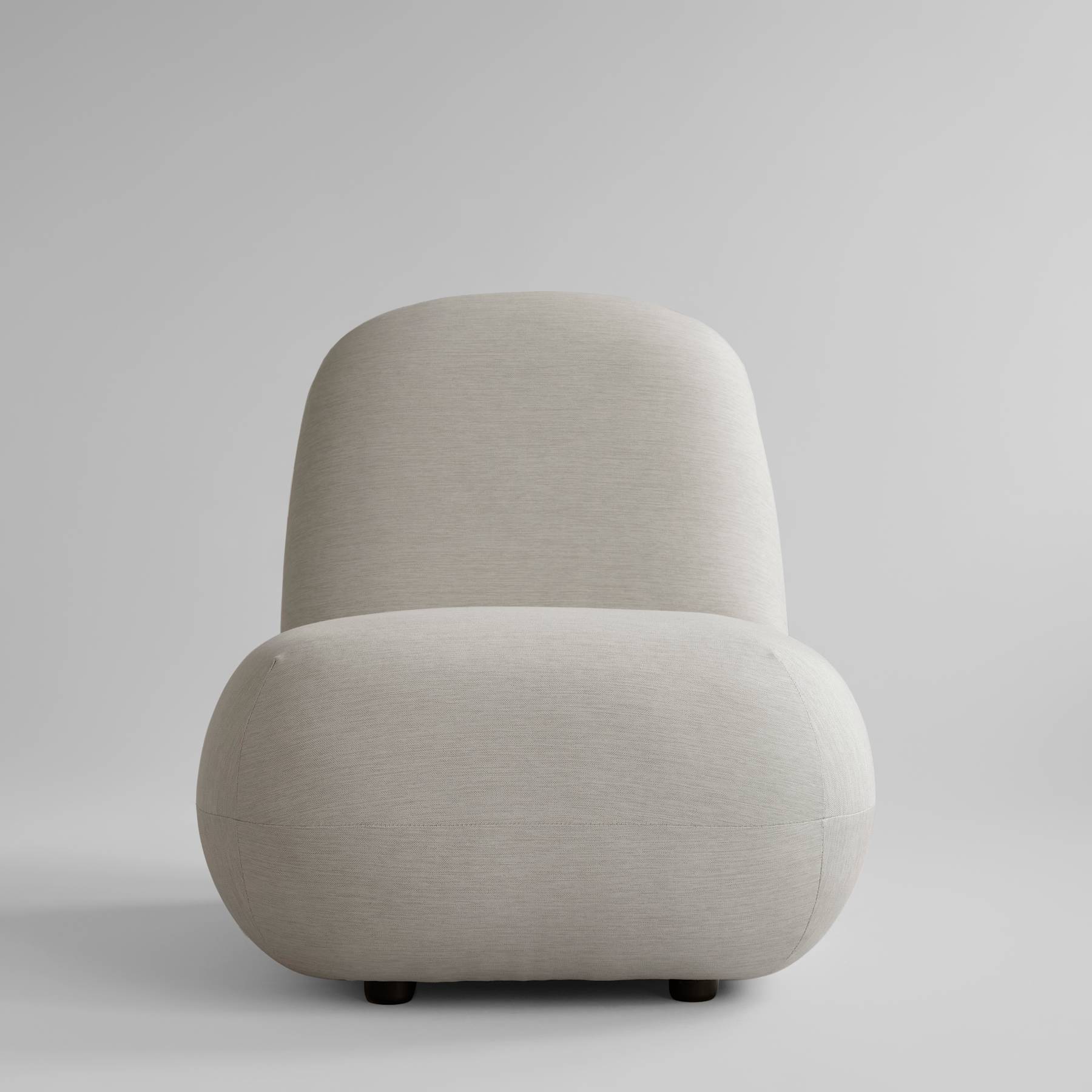 TOE CHAIR FLAT Sessel warmes Grau [Klaudia]