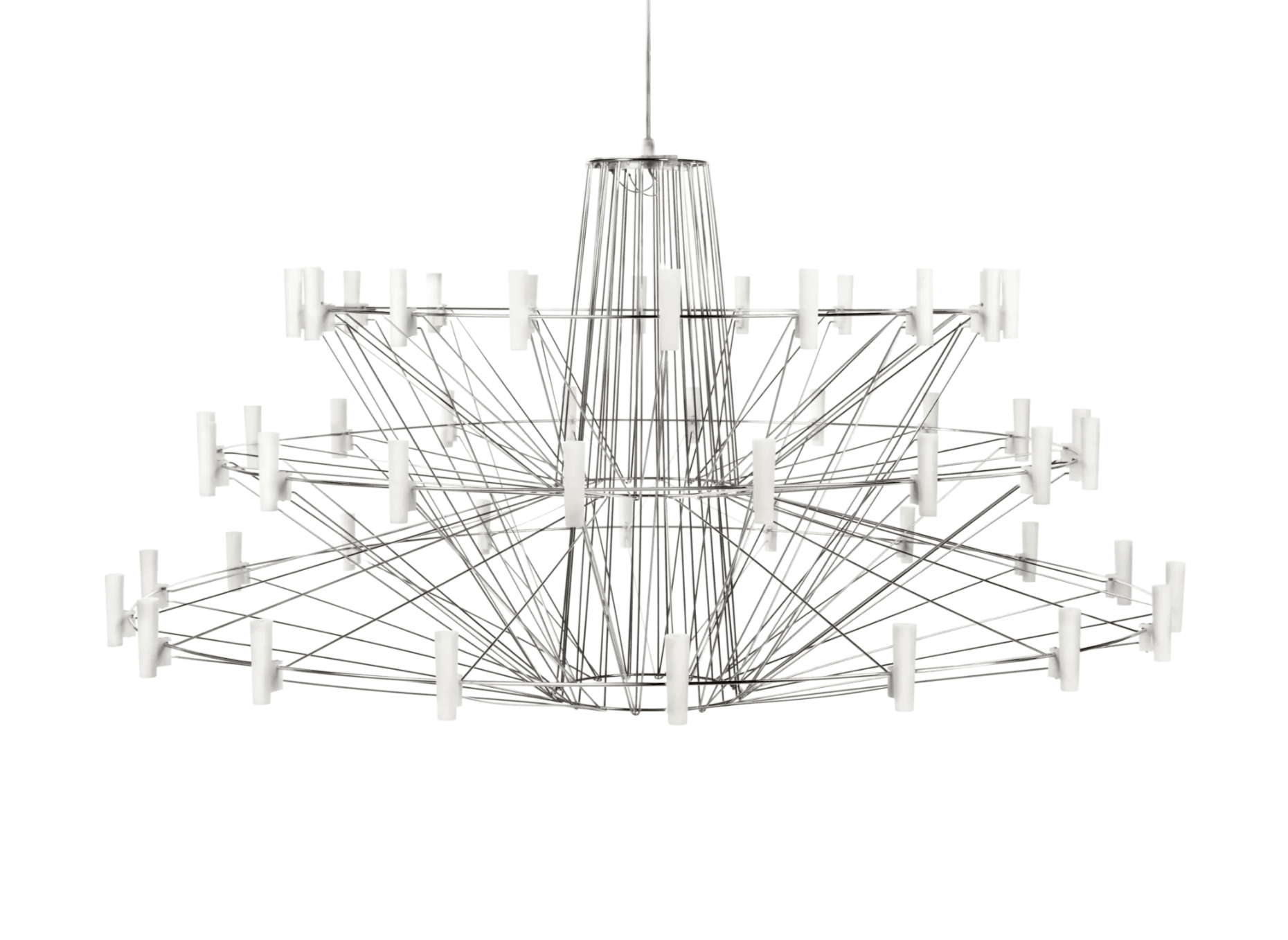 COPPELIA chrome chandelier Moooi Eye on Design