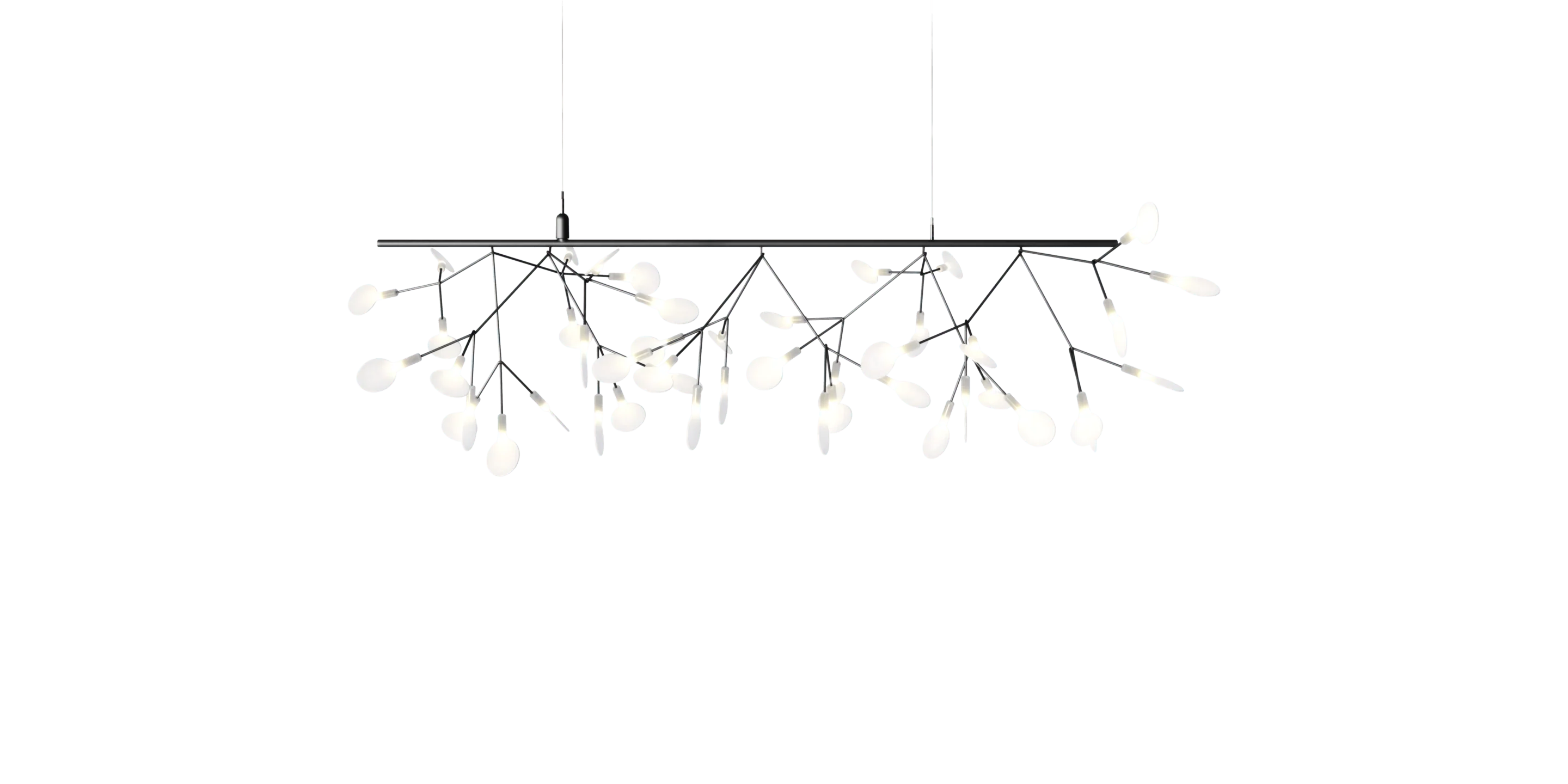 HERACLEUM III ENDLESS nickel-plated chandelier Moooi Eye on Design