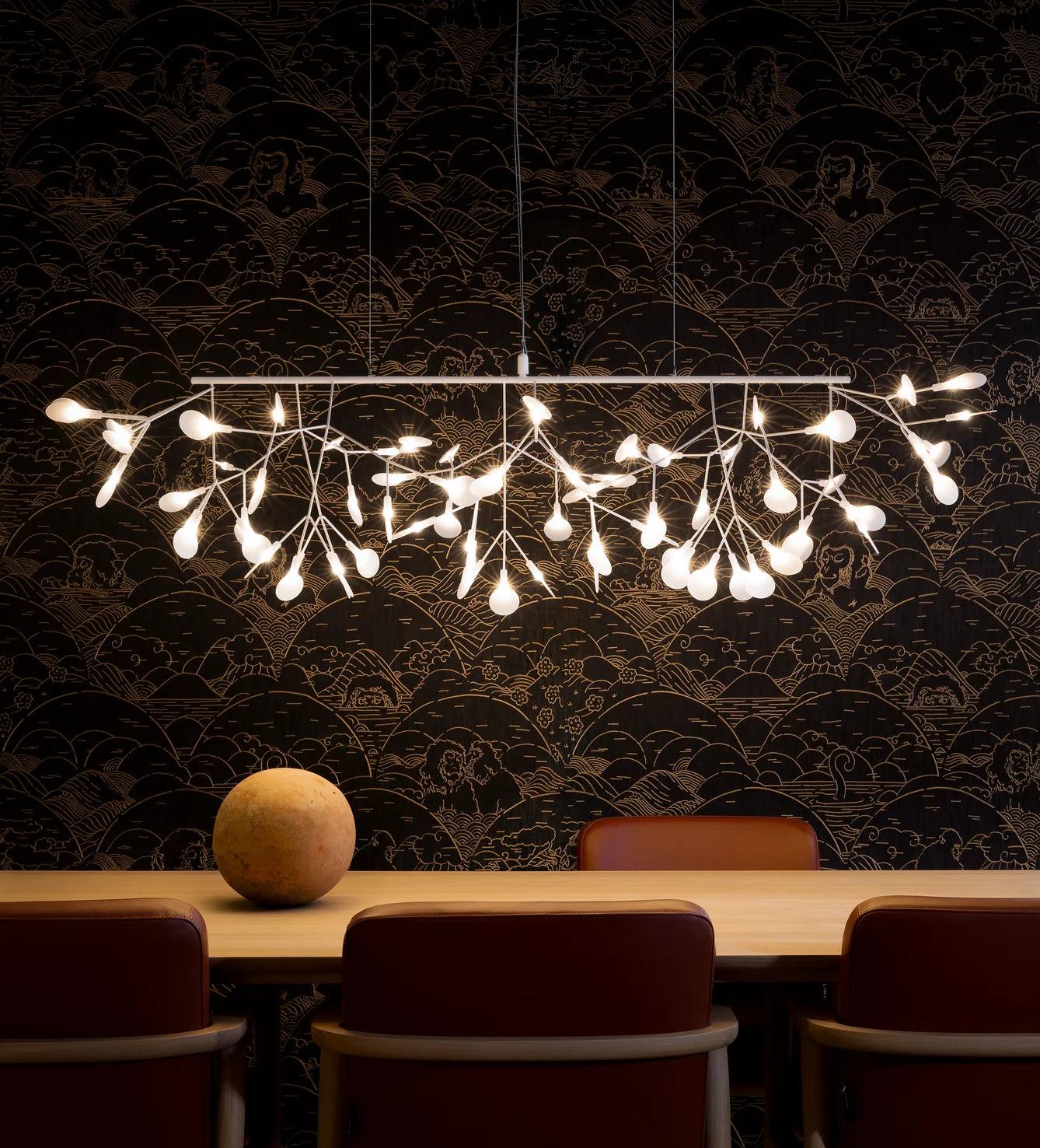 HERACLEUM III LINEAR chandelier white Moooi Eye on Design