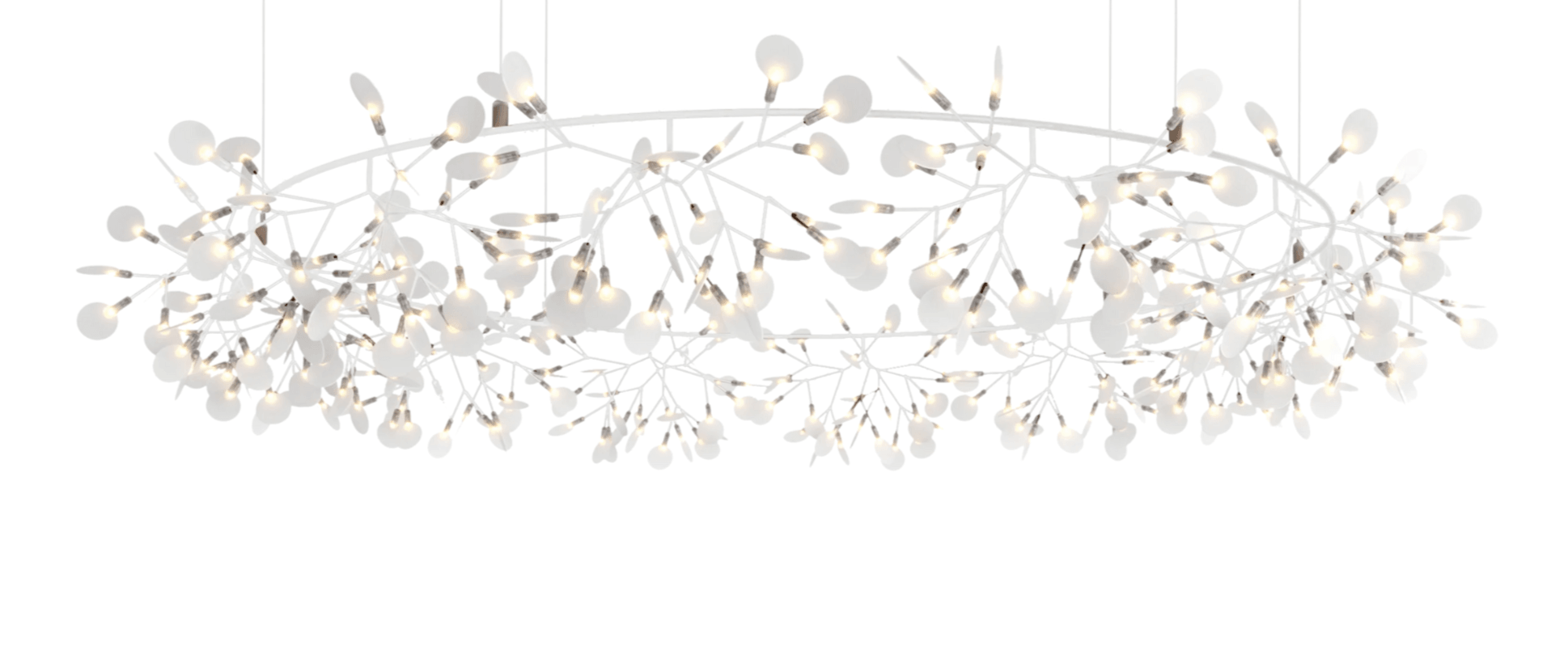 Chandelier HERACLEUM III THE BIG O white Moooi 210 cm Eye on Design